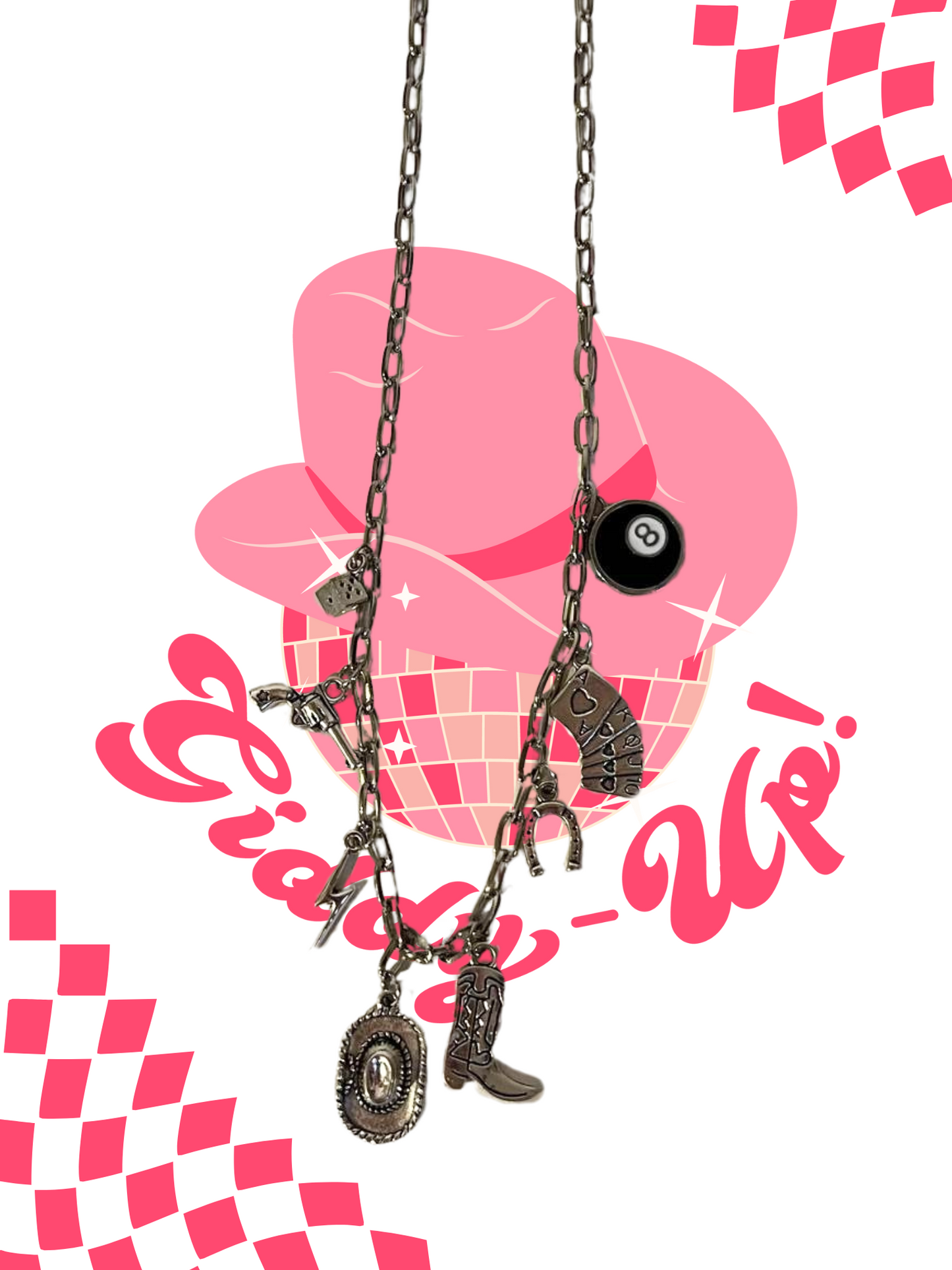 Giddy Up and Out Cowboy Charm Necklace
