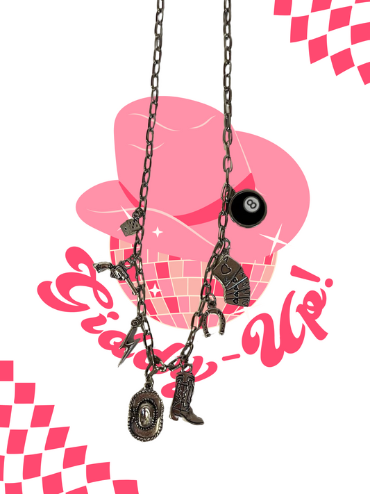 Giddy Up and Out Cowboy Charm Necklace