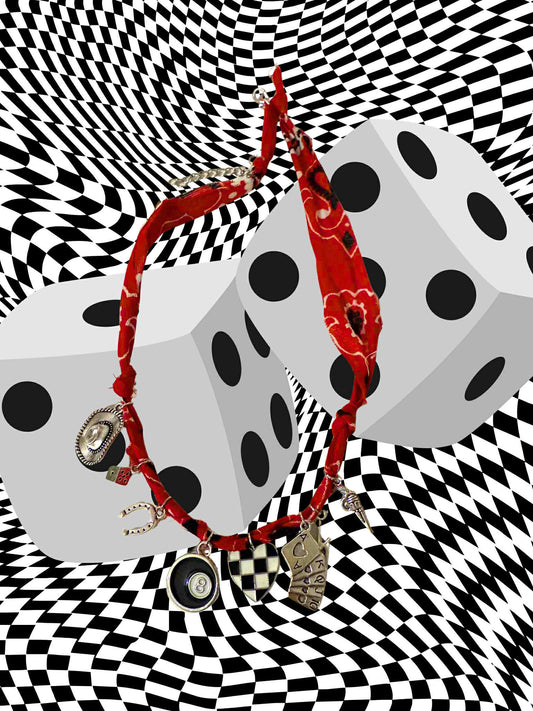 Ride the Lightning Bandana Charm Necklace