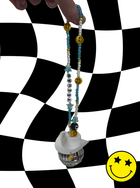 Yeehaw Rearview Mirror Charm