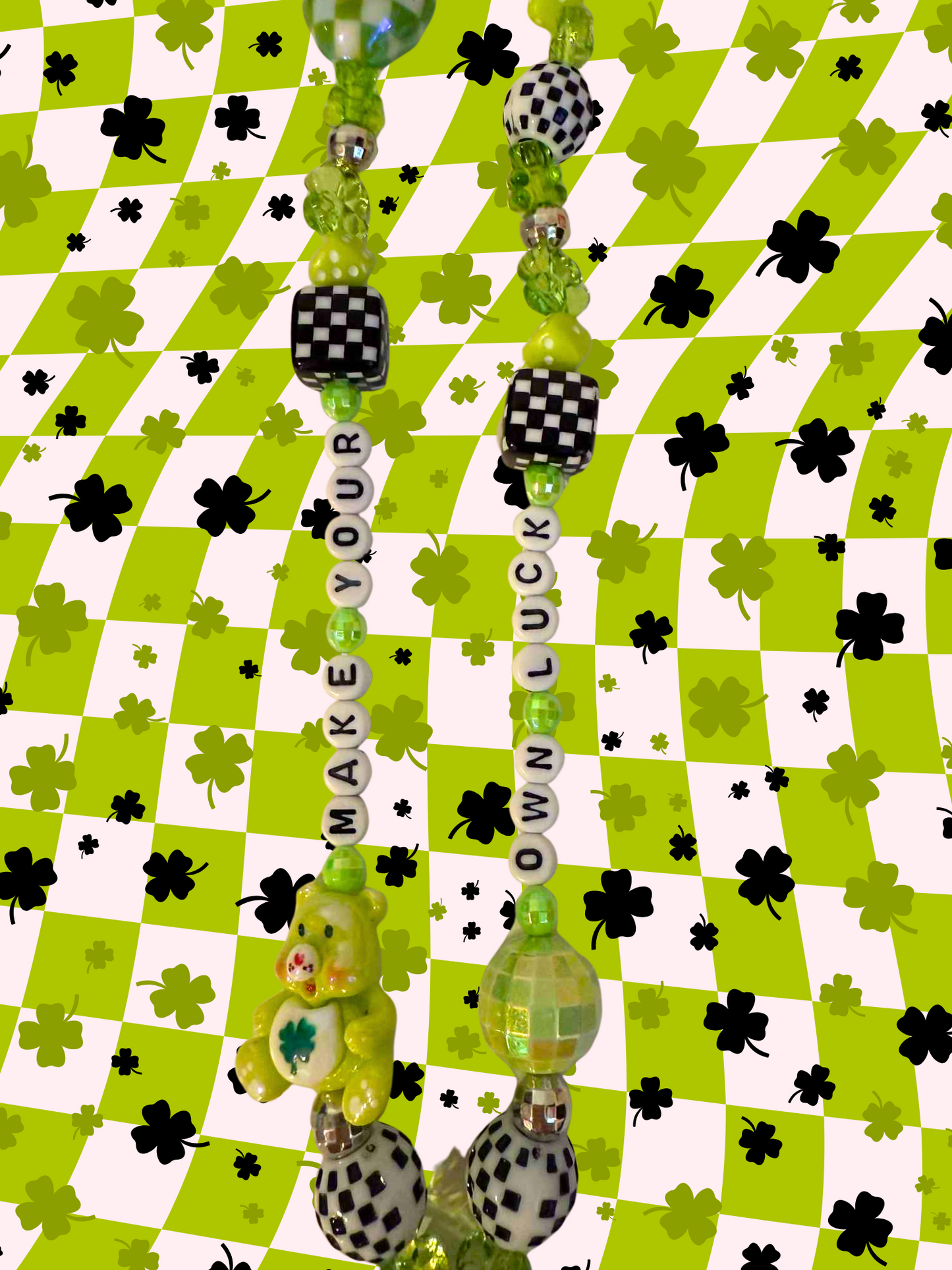 Make Your Own Luck Rearview Mirror Charm