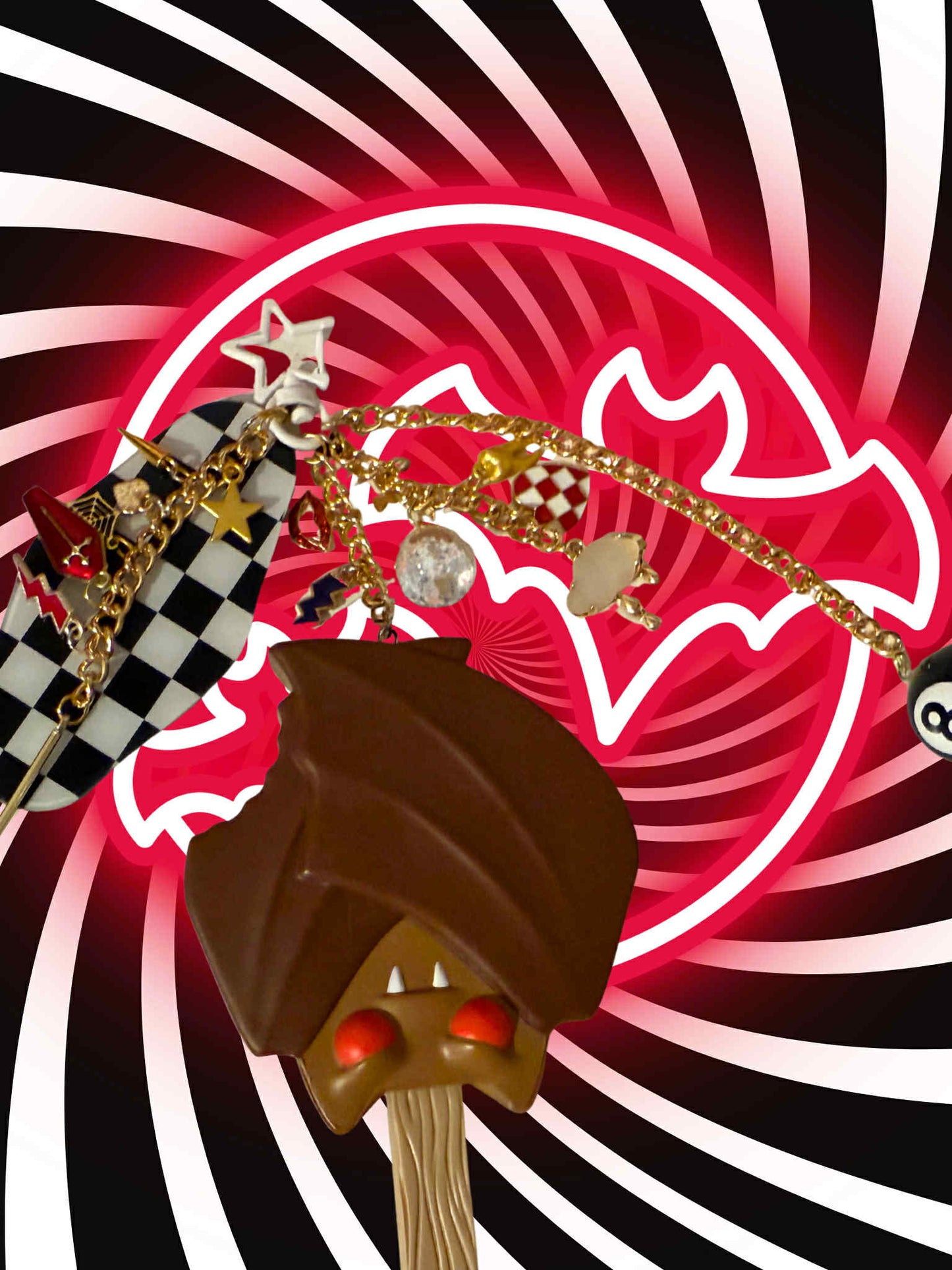 Meltz Bat Figure Keychain