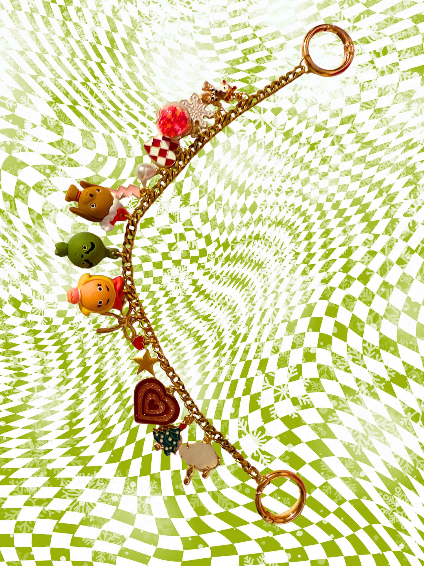 The Grinch Purse Charm