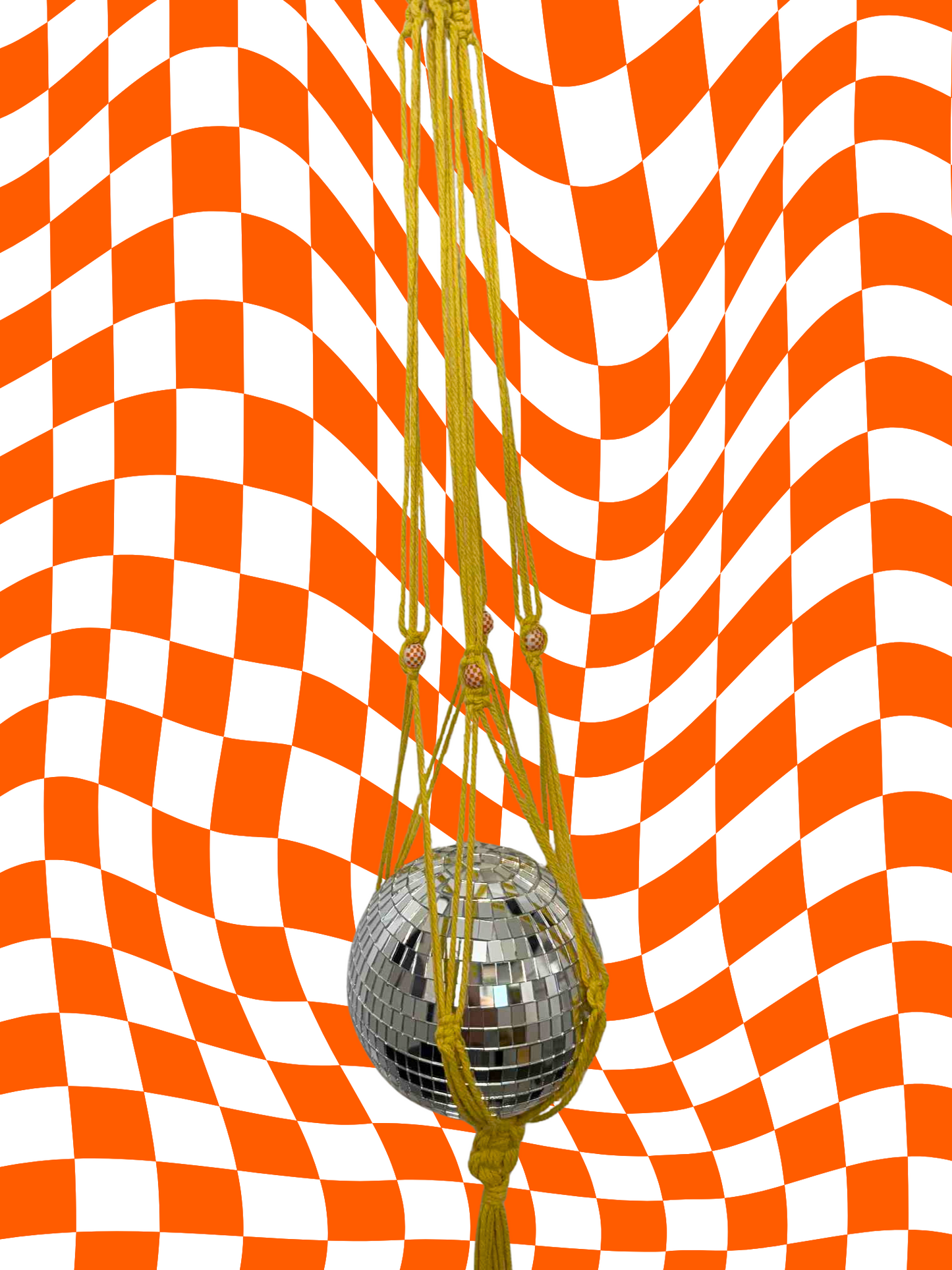Here Comes the Sun Macrame Disco Ball Hanger
