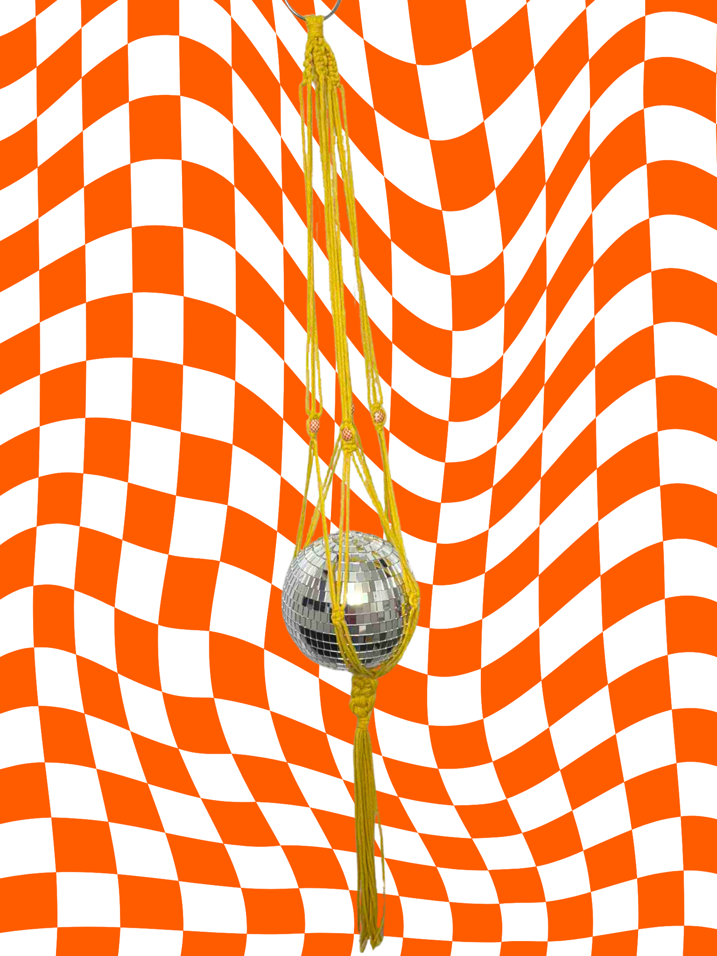 Here Comes the Sun Macrame Disco Ball Hanger