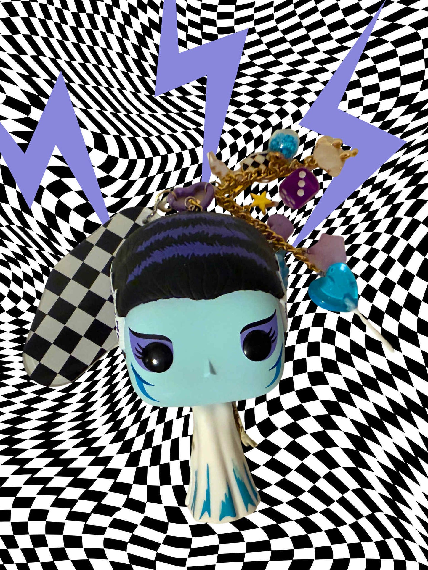 Bride of Frankenstein Figure Keychain