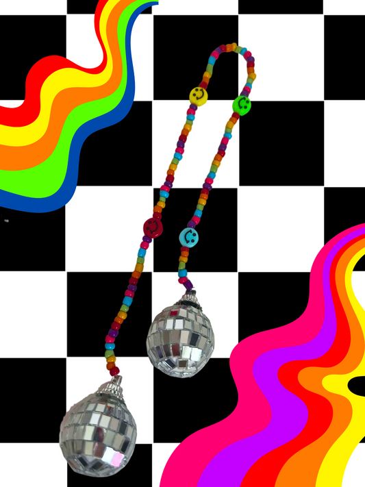Rainbow Dayzz Rearview Mirror Charm