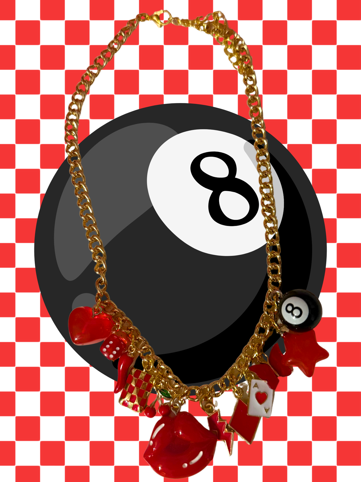 Lucky Gamble Charm Necklace