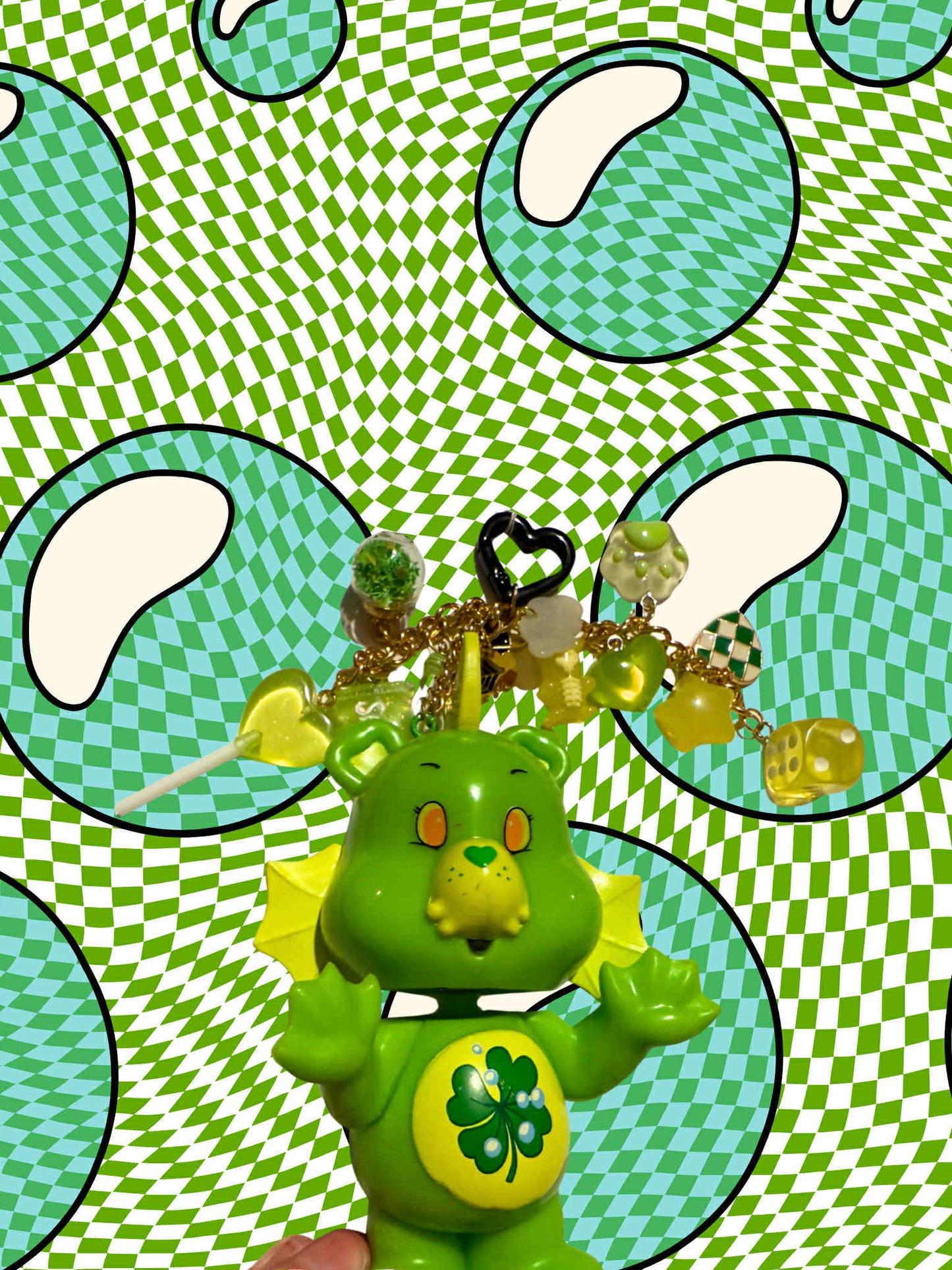 Good Luck Bear as Gil-Man Monster Keychain