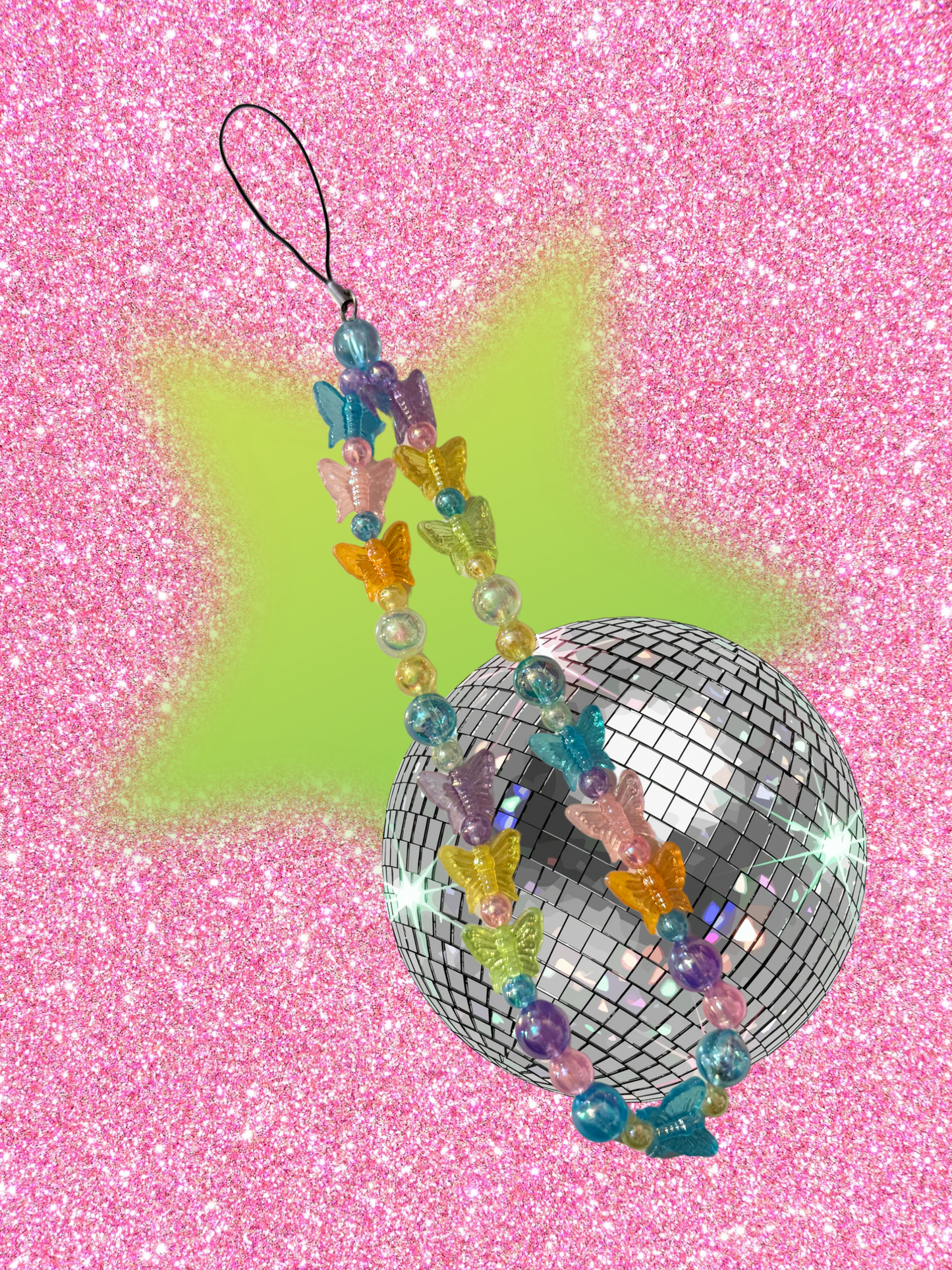 Girl, whatever phone charm