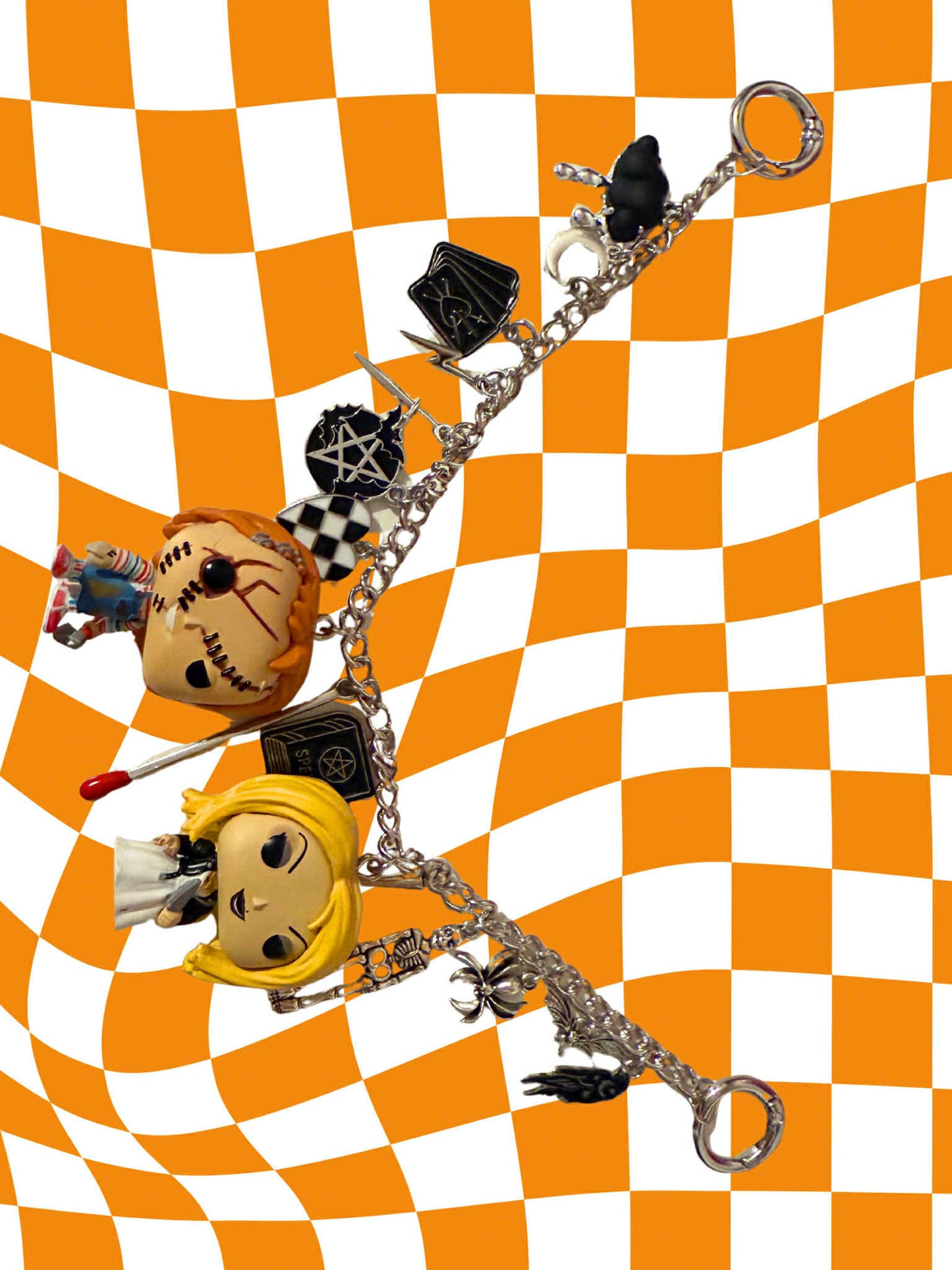 Chucky and Tiffany Purse Charm