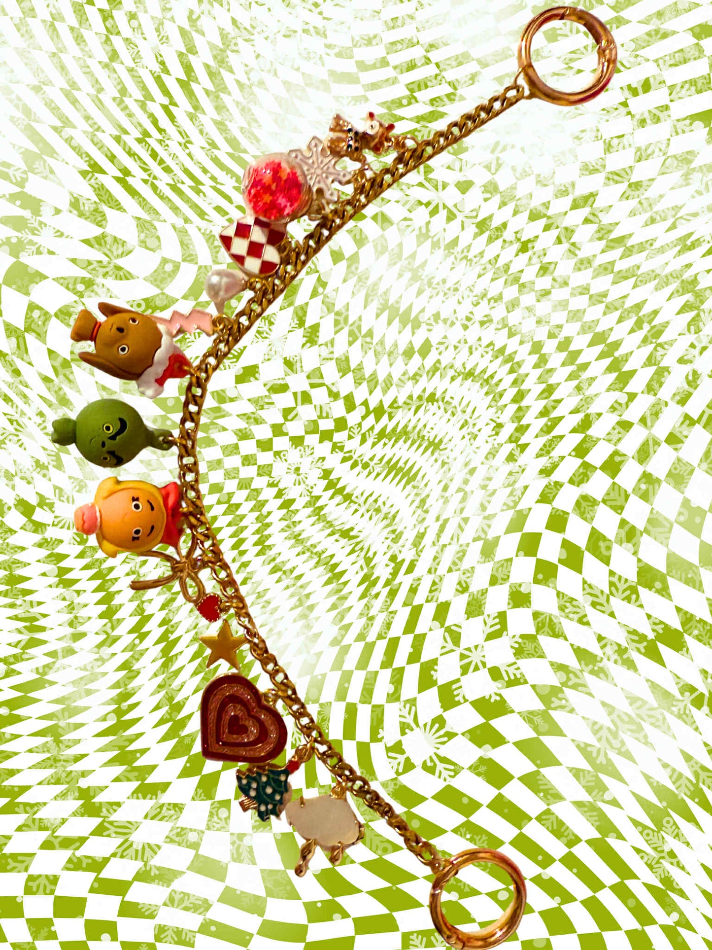 The Grinch Purse Charm