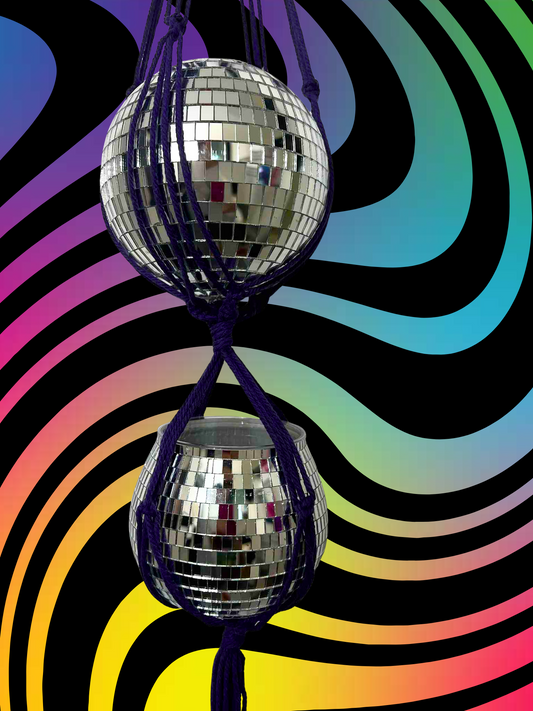 Disco Isn't Dead Macrame Hanger