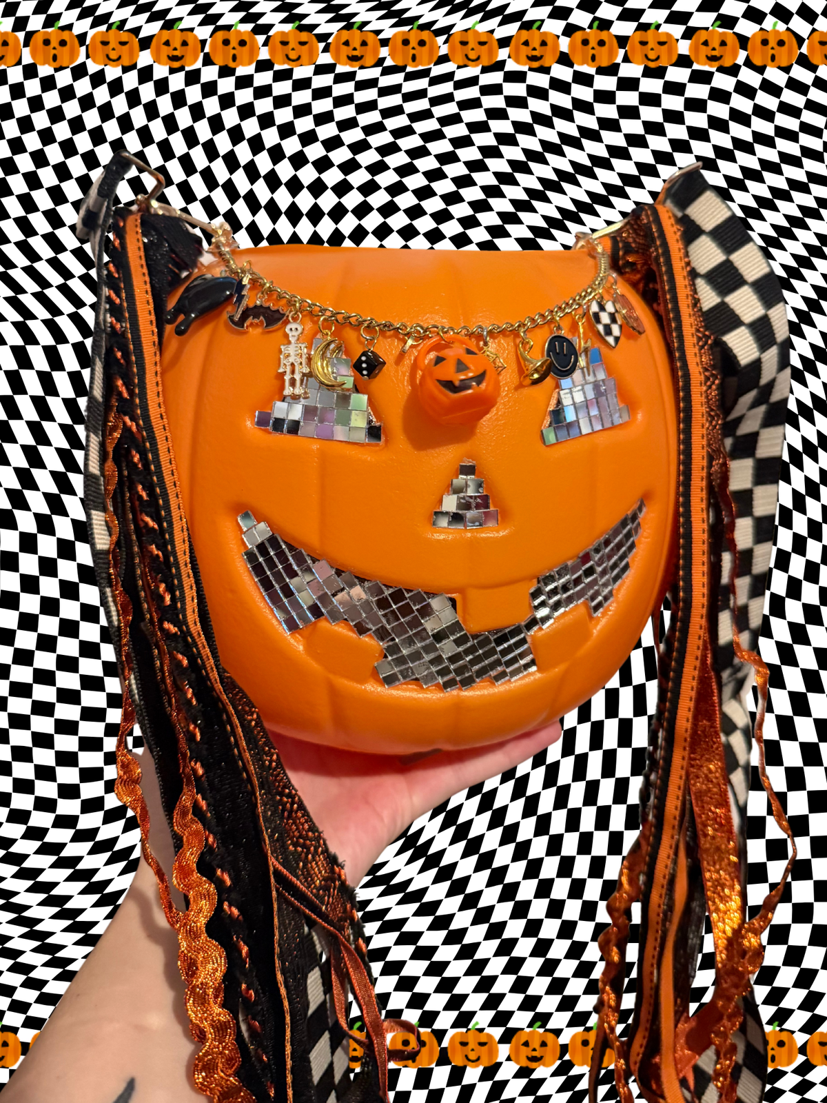 Spooky Groovin’ Pumpkin Purse