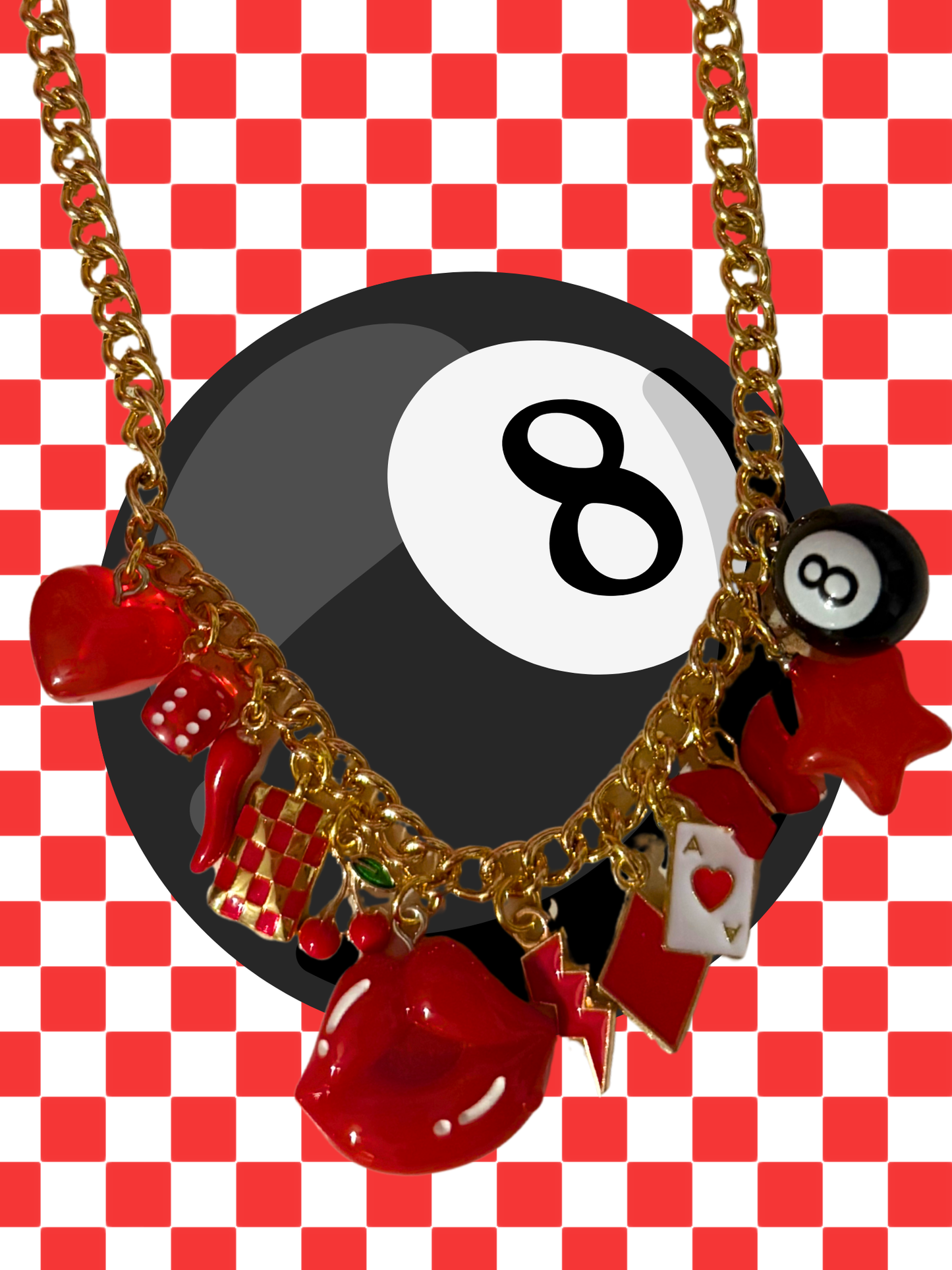 Lucky Gamble Charm Necklace