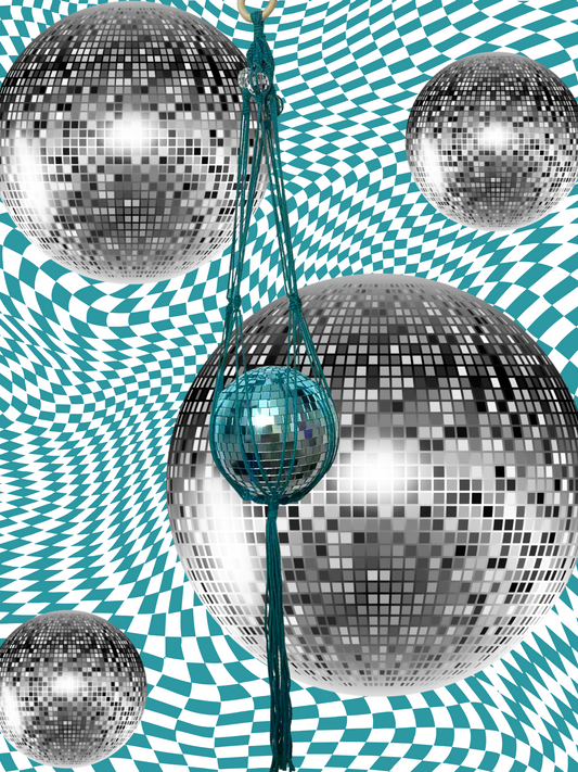 Mermaze Me Macrame Disco Ball Hanger