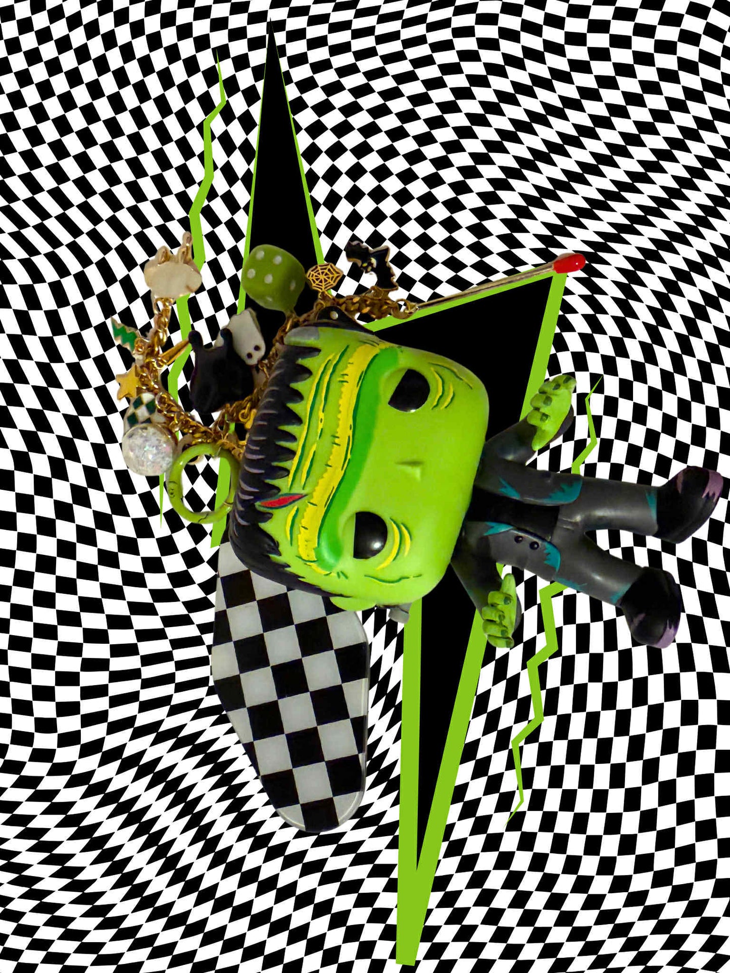 Frankenstein Figure Keychain