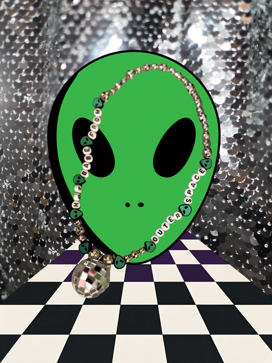 Hot babe from Outer Space Rearview Mirror Charm