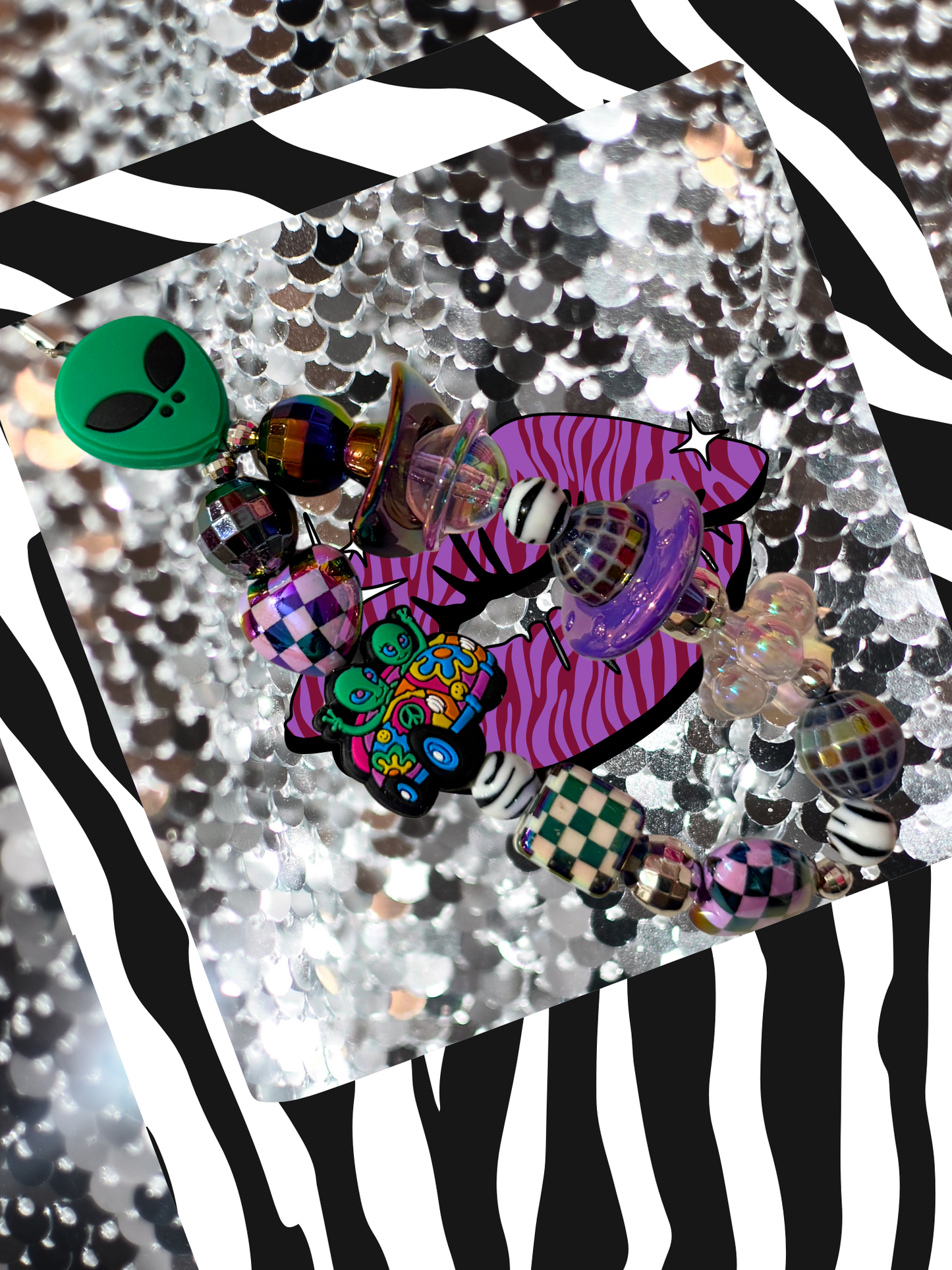 Greetings Earthling Phone Charm