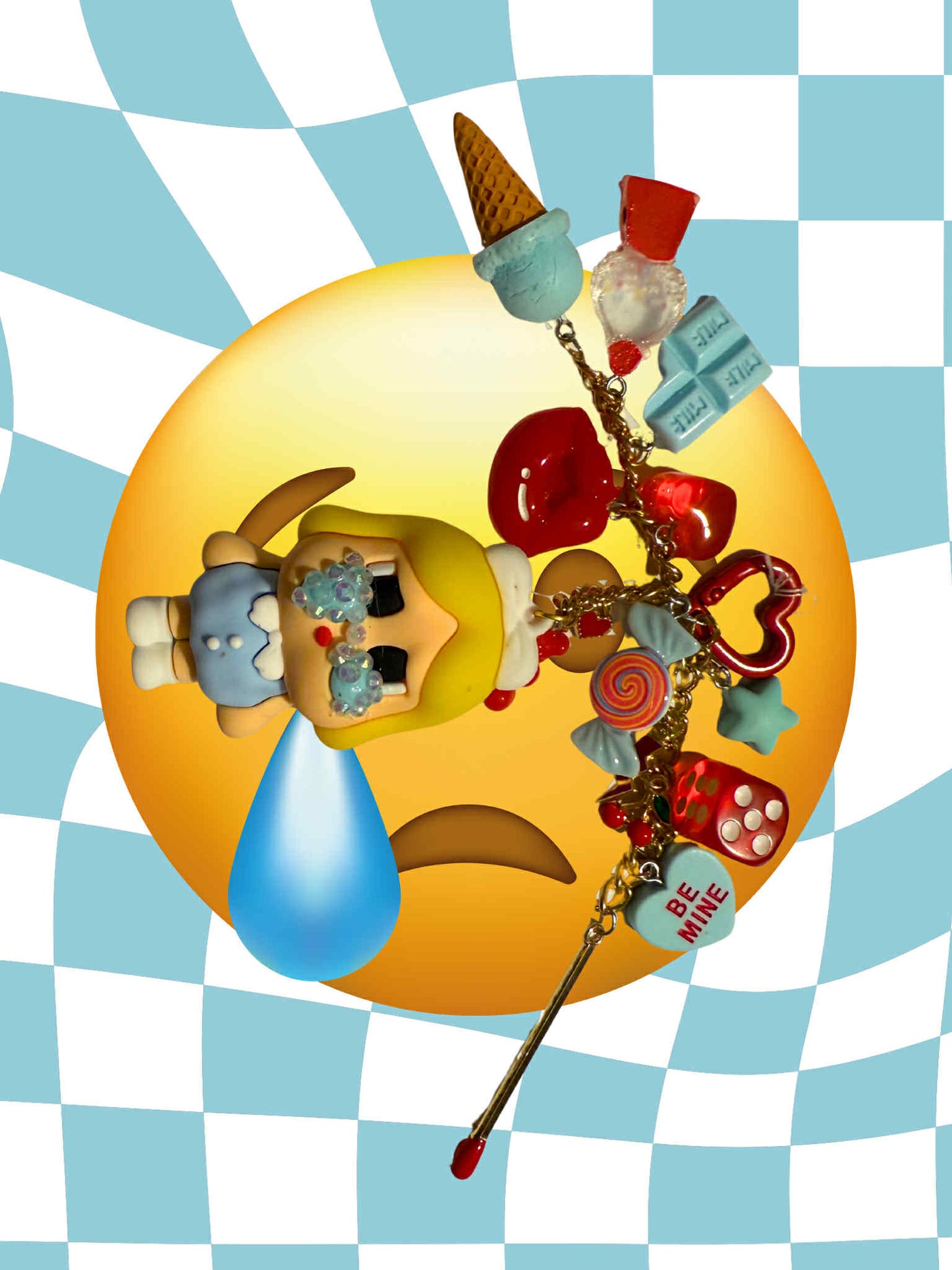 Blue Crybaby Keychain