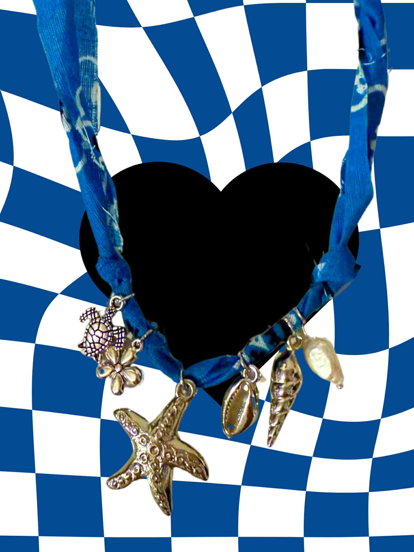 Cast Away Bandana Charm Necklace