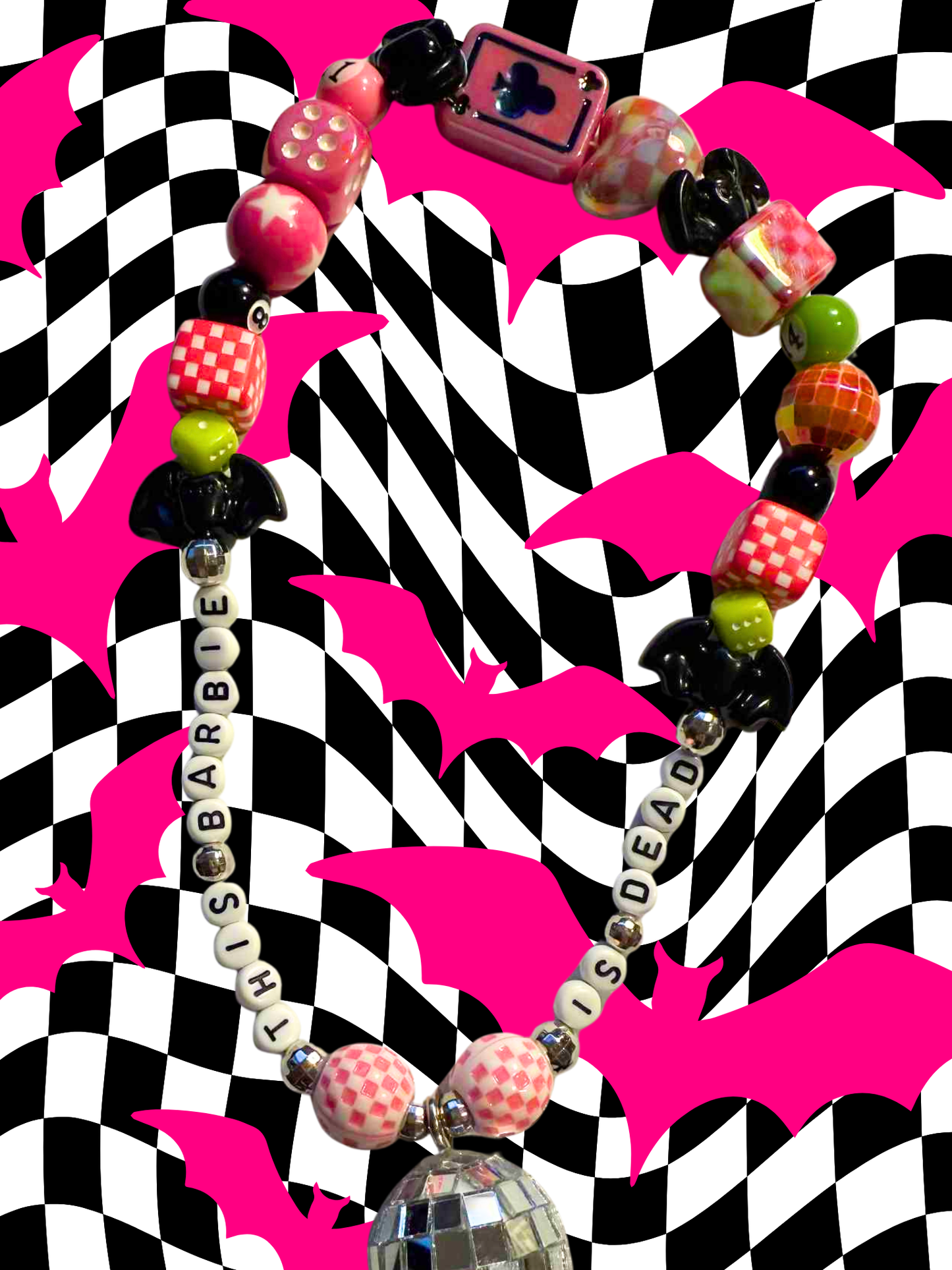 This Barbie is Dead Rearview Mirror Charm