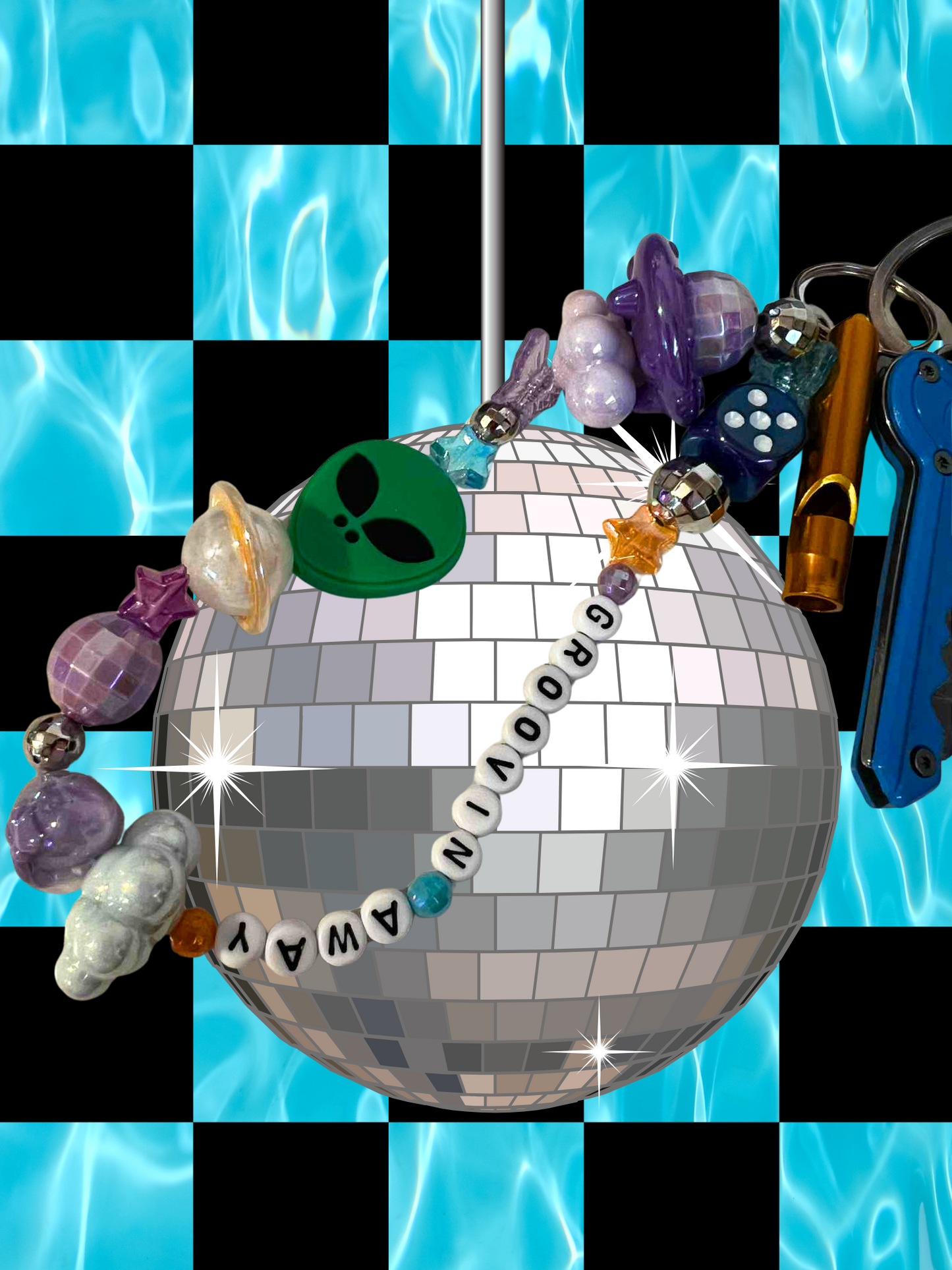 Groovin Away Protection Keychain