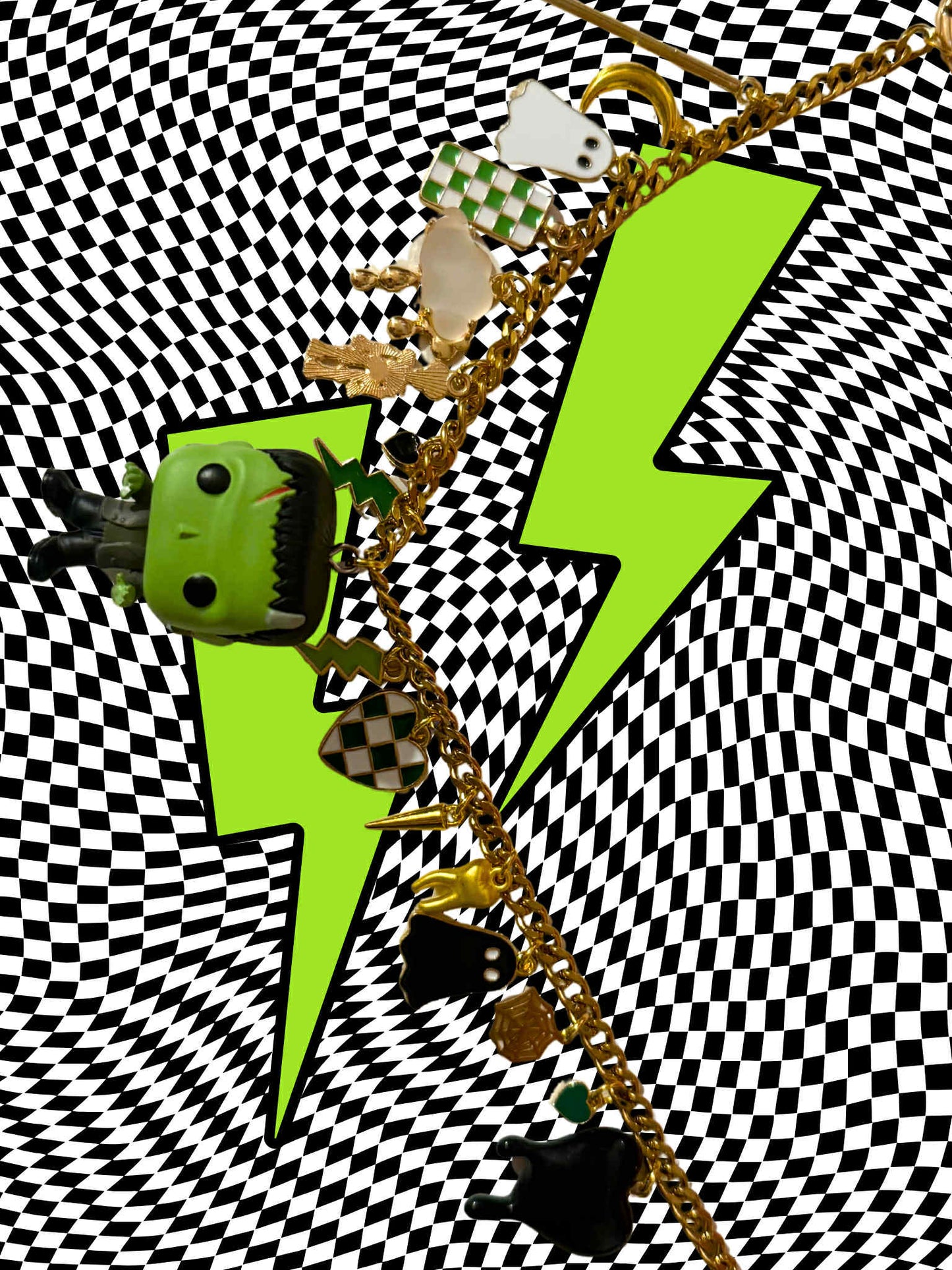 Frankenstein Purse Charm