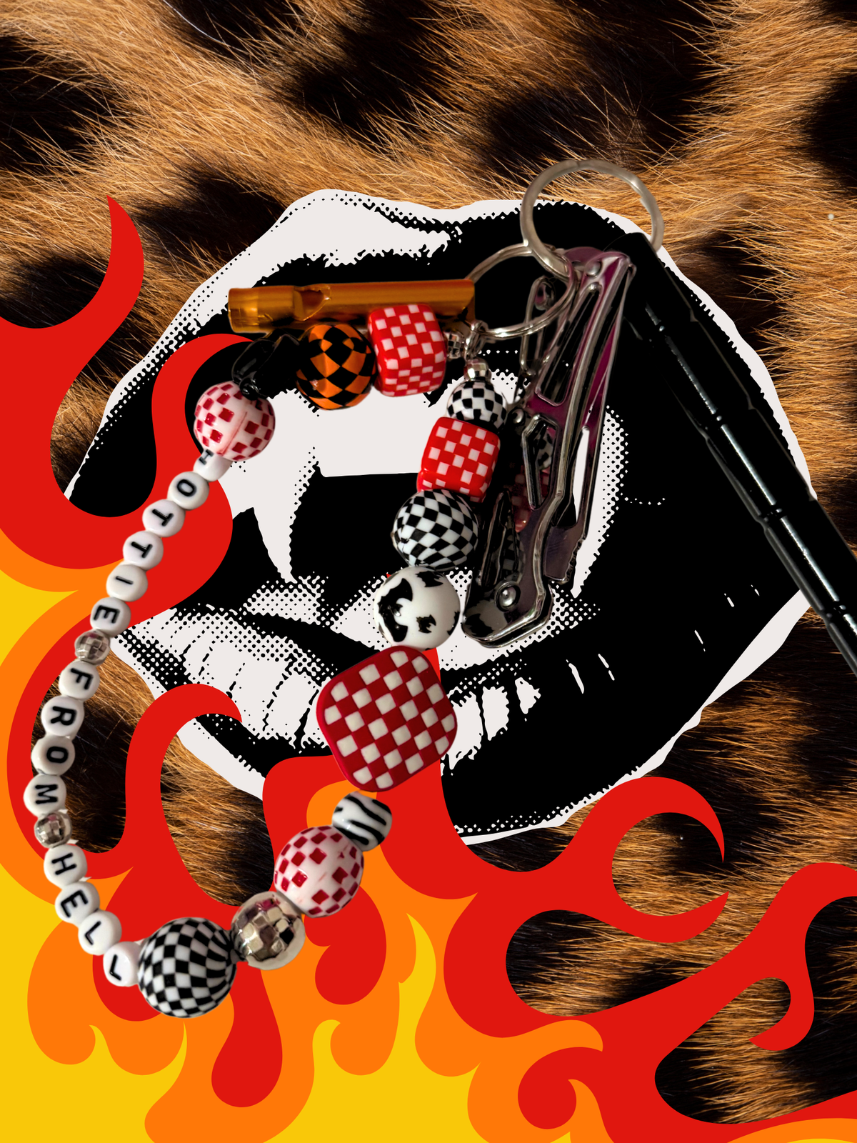 Hottie from Hell Protection Keychain