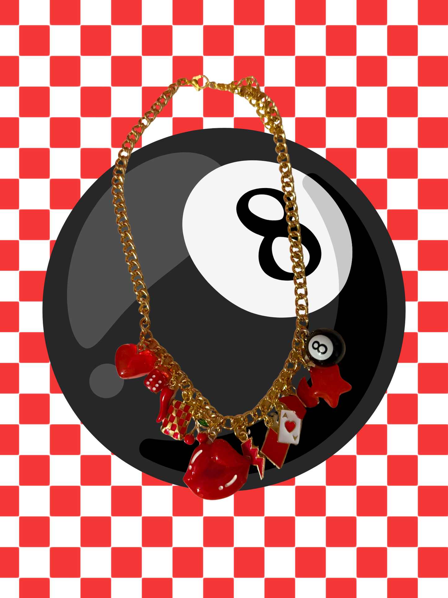 Lucky Gamble Charm Necklace