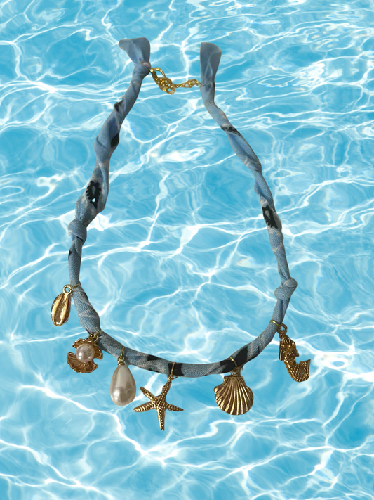 Under the Sea Bandana Charm Necklace