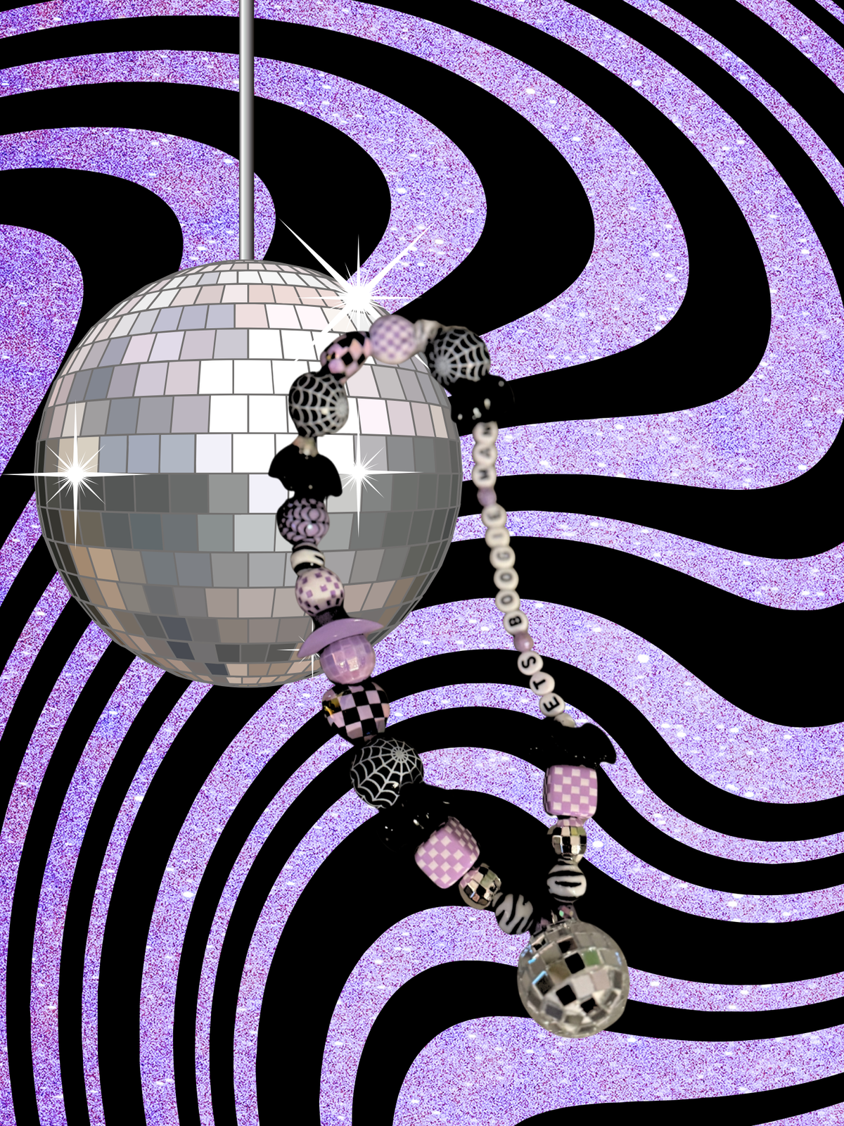 Let’s Boogie Man Rearview Mirror Charm
