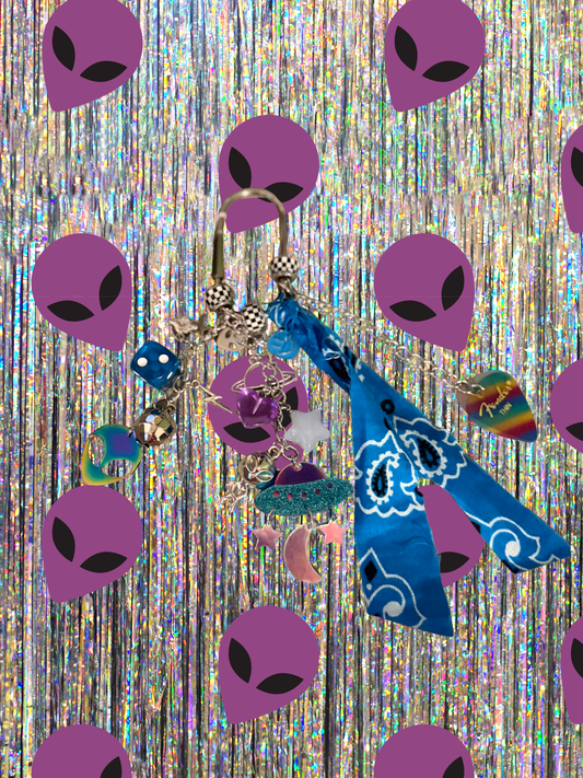 Invasion of the Space Babes Keychain