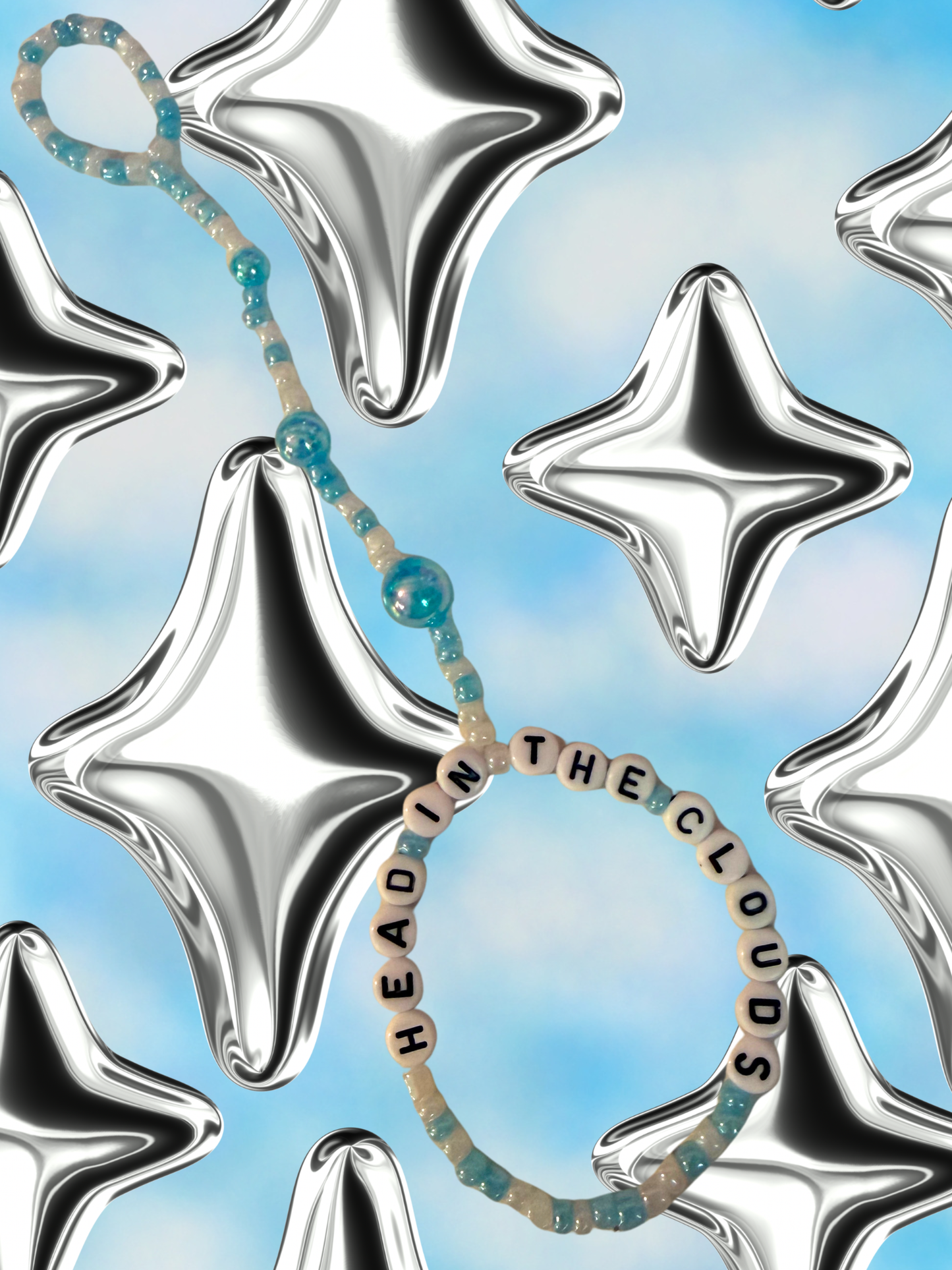 Head in the Clouds Beaded Hand Chain