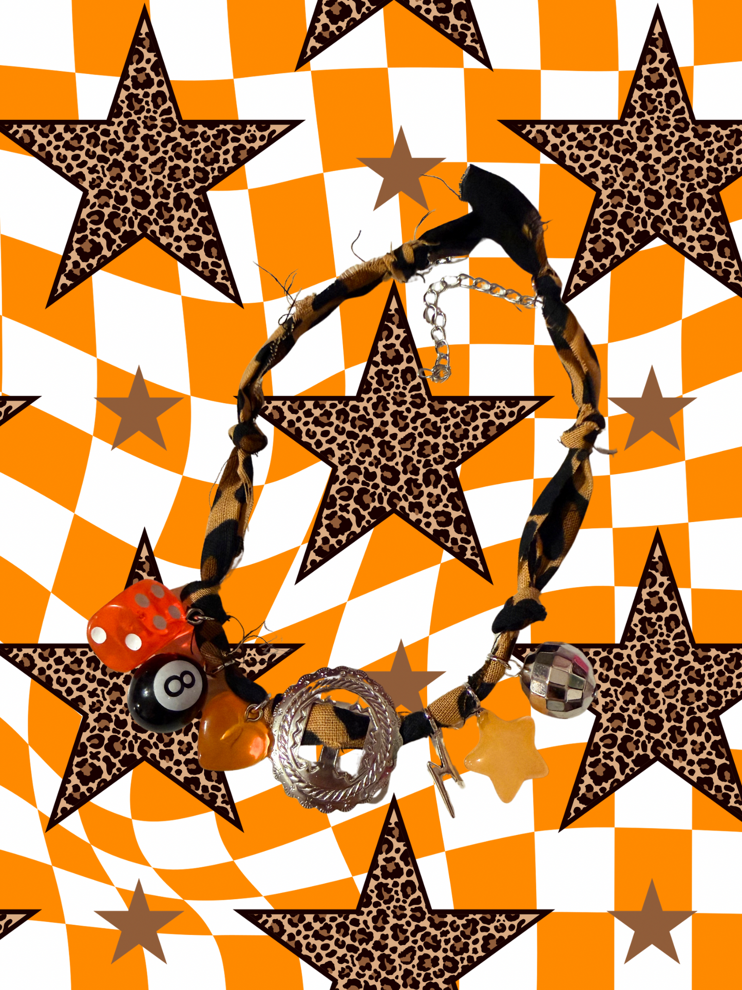 Wild Weirdo Bandana Charm Necklace