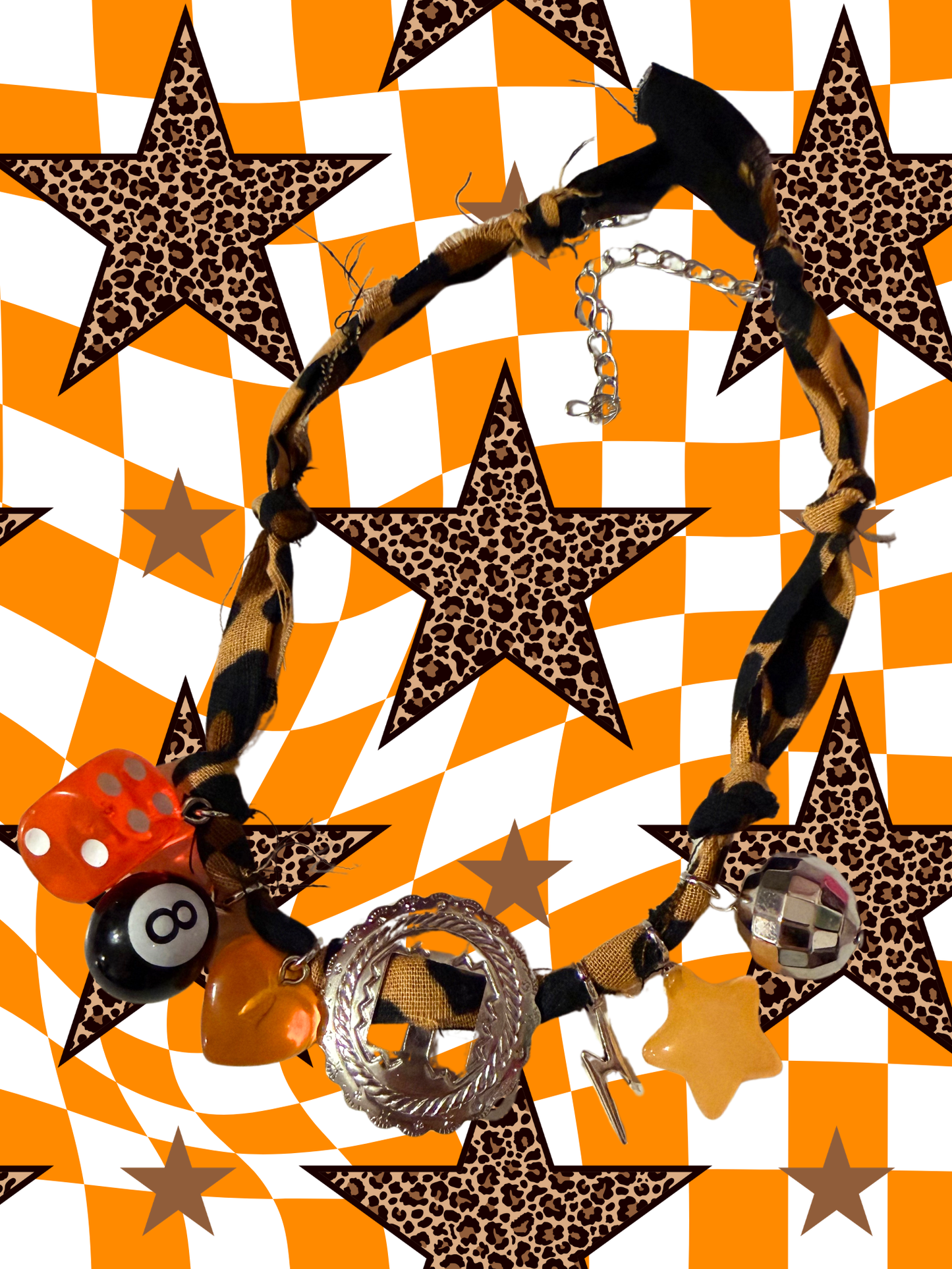 Wild Weirdo Bandana Charm Necklace