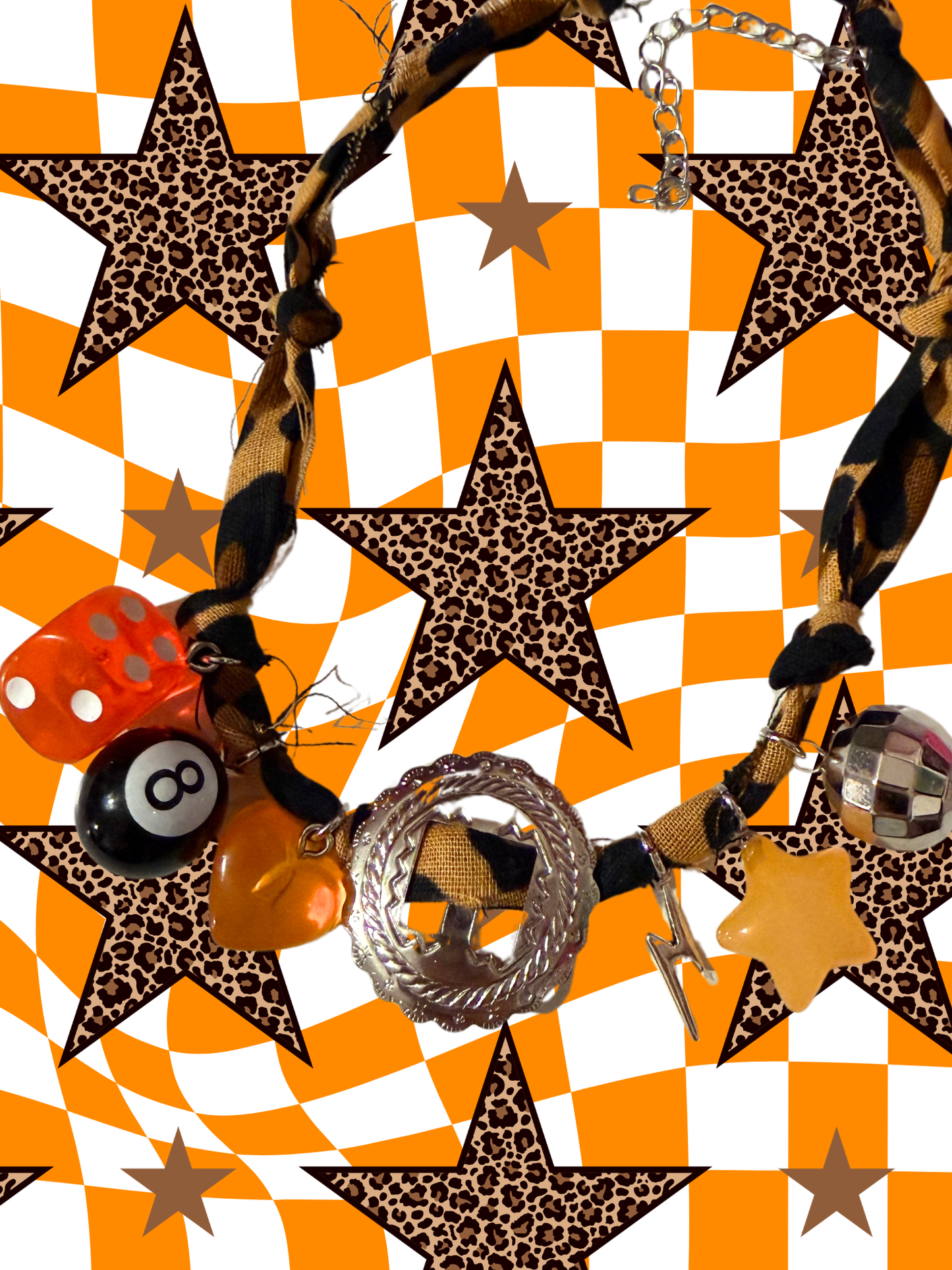 Wild Weirdo Bandana Charm Necklace