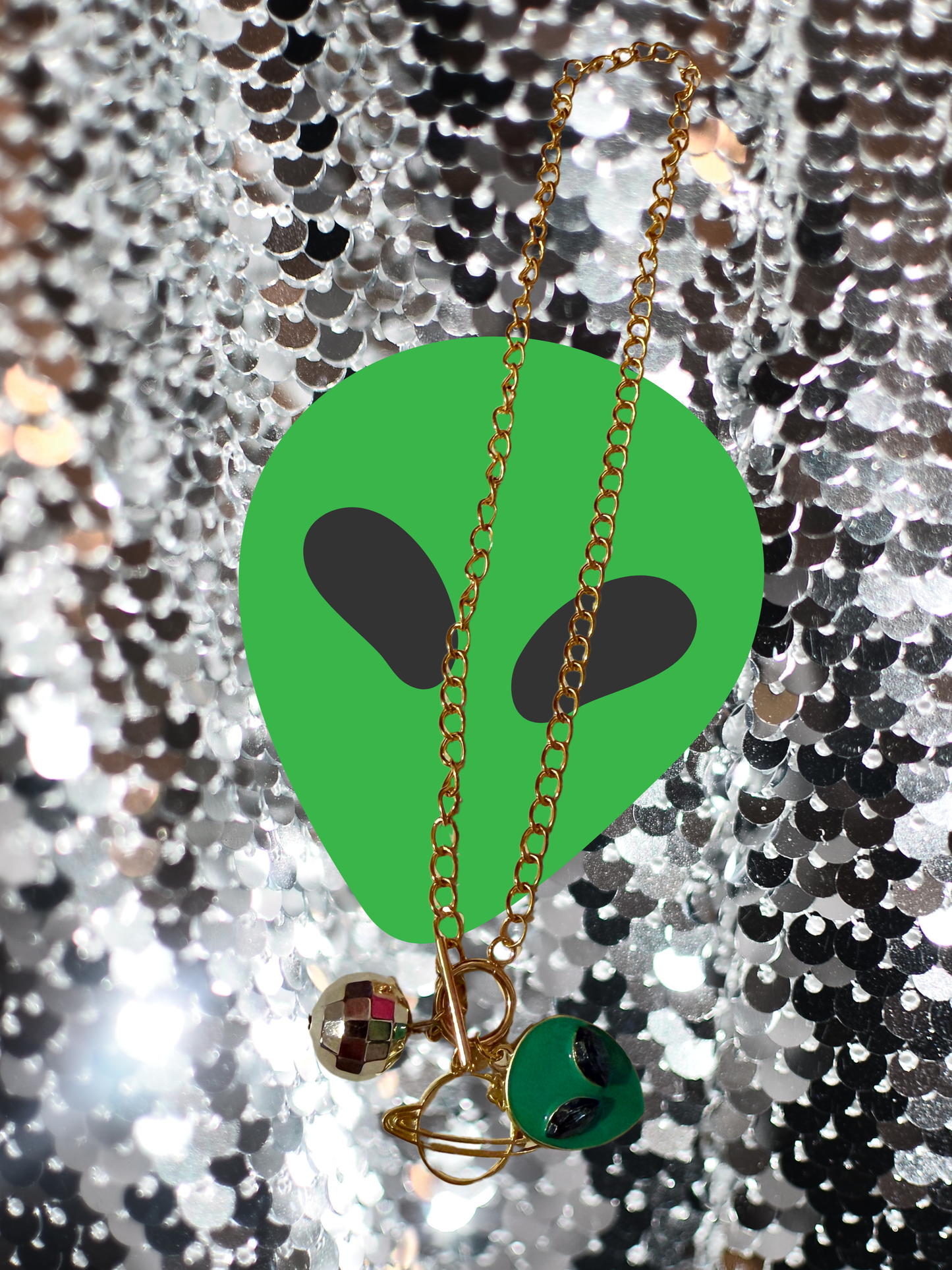 Take up Space Charm Necklace