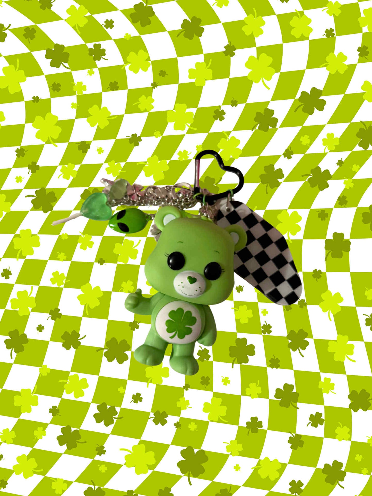 Good Luck Care Bear Figure Keychain