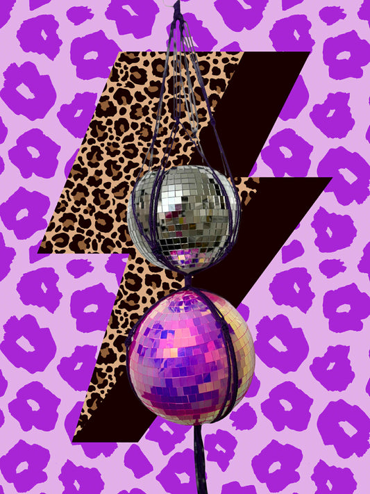 Can't Be Tamed Macrame Disco Ball Hanger