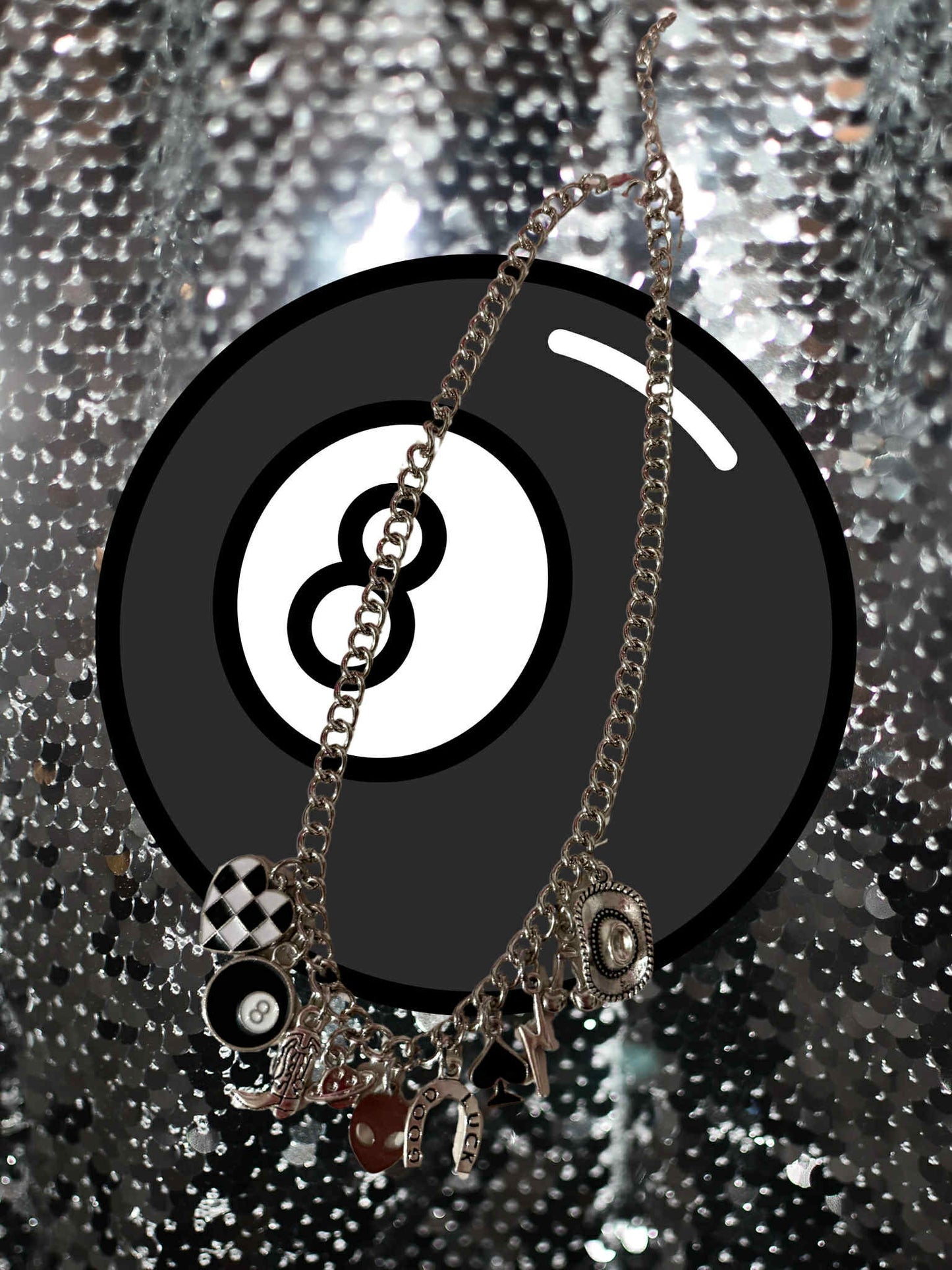Good luck Space Cowboy Charm Necklace