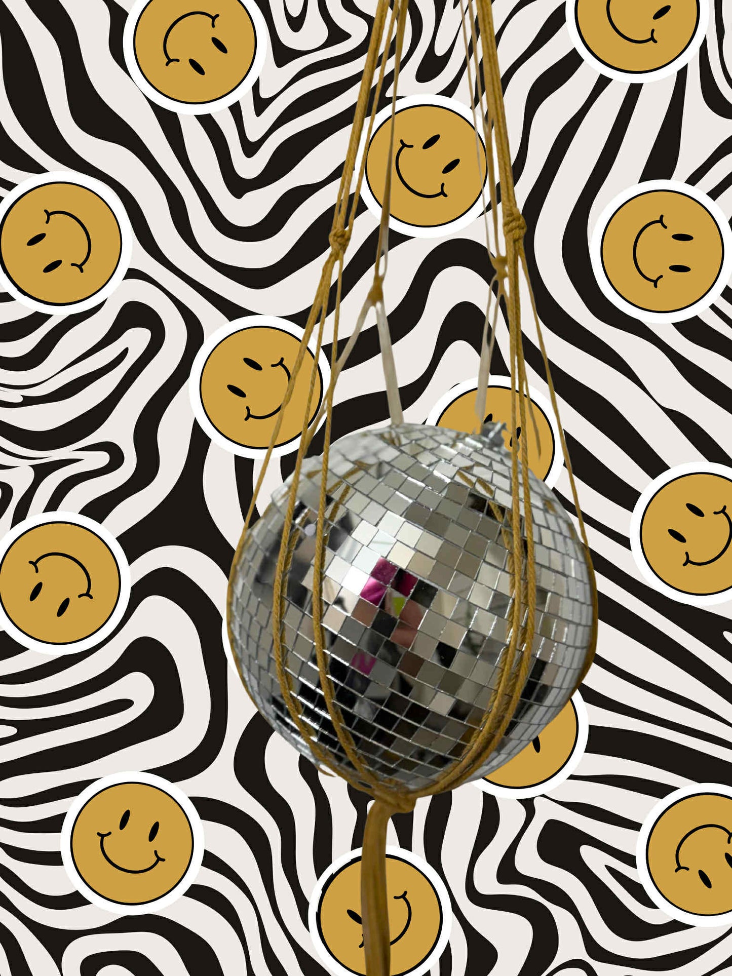 Catching rays Macrame Disco Ball Hanger