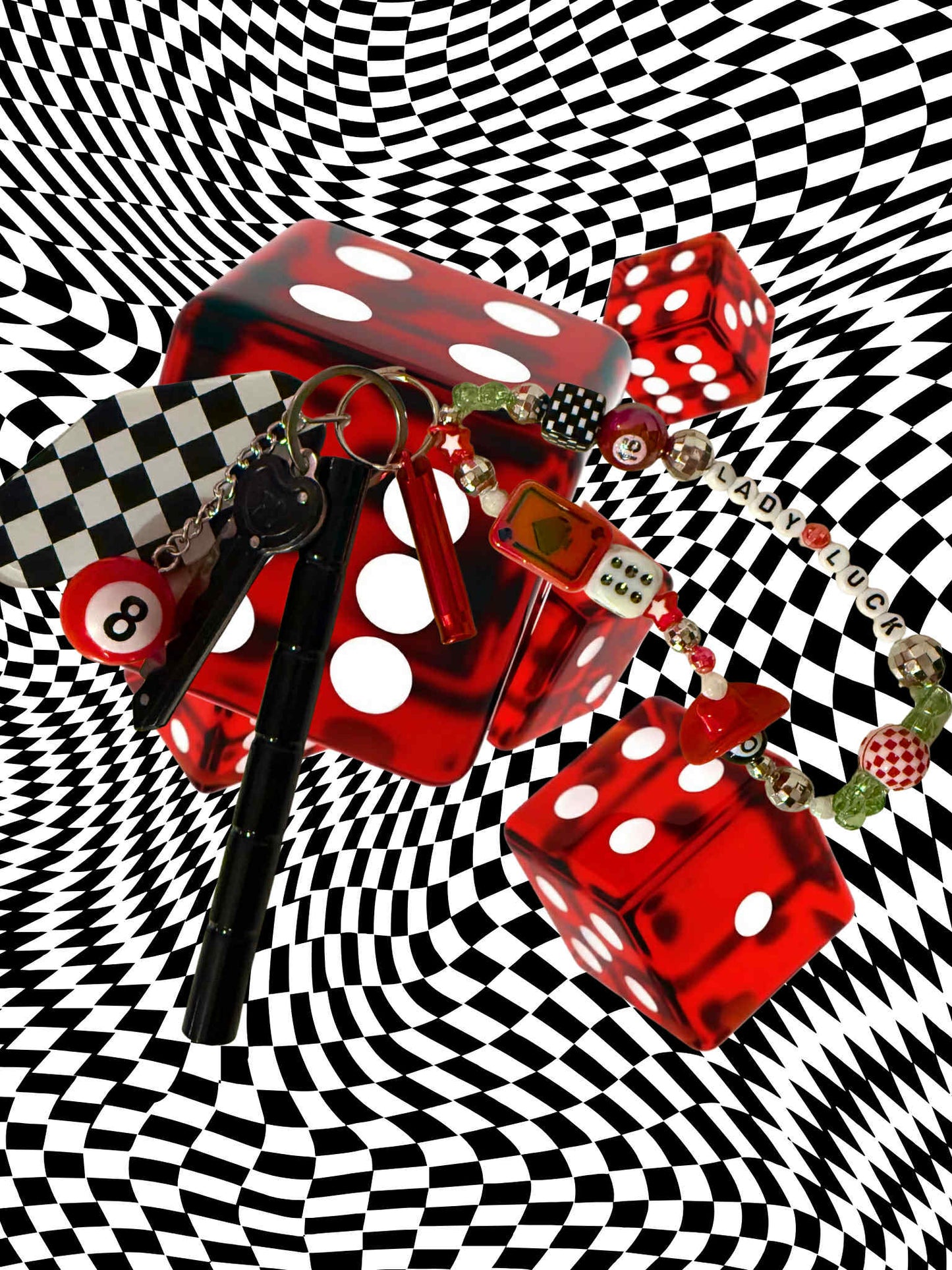 Lady Luck Protection Keychain
