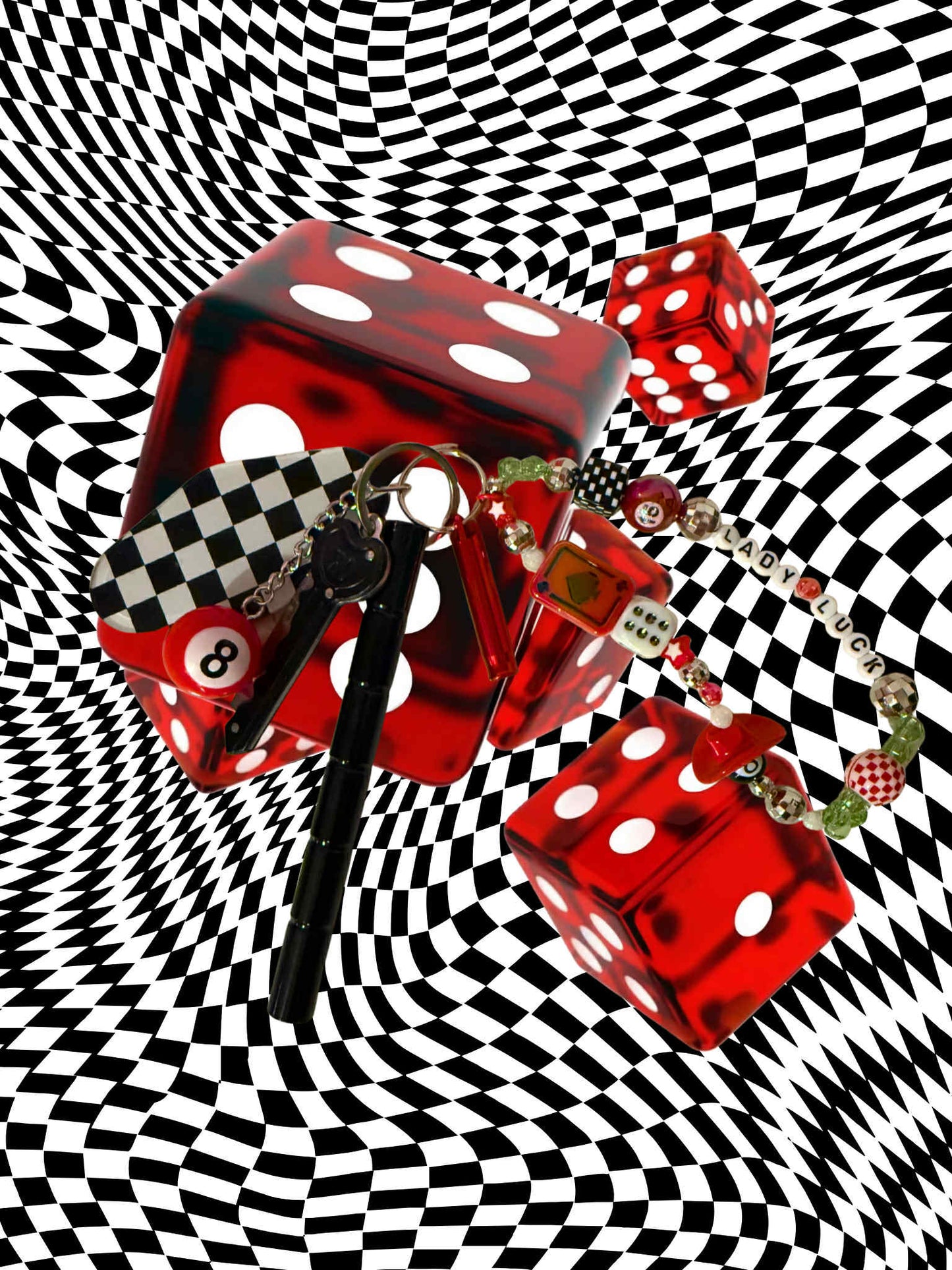 Lady Luck Protection Keychain