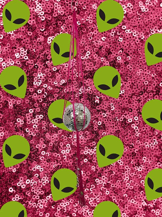 Space Barbie Macrame Disco Ball Hanger