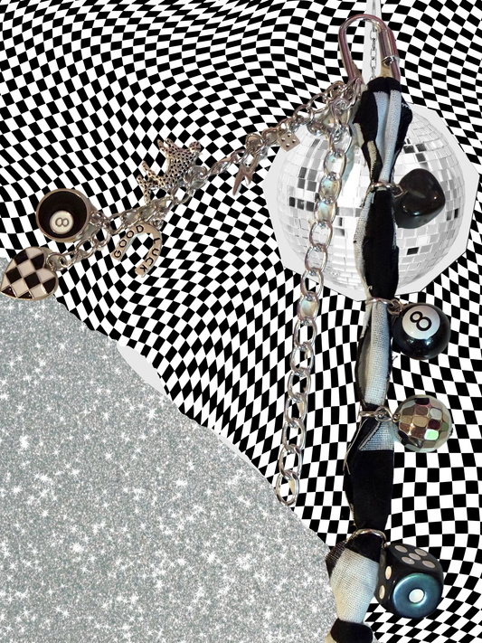 Checkered Nights Keychain
