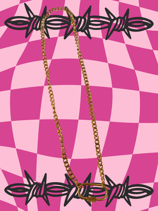 Barbed Wire Heart Charm Necklace