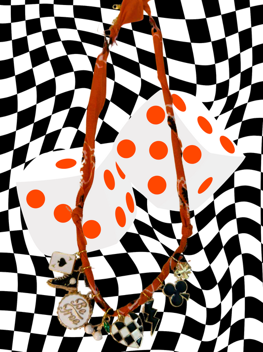 Motorhead Bandana Charm Necklace