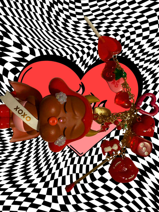 Kiss Kiss- Devil Vers. Crybaby Keychain