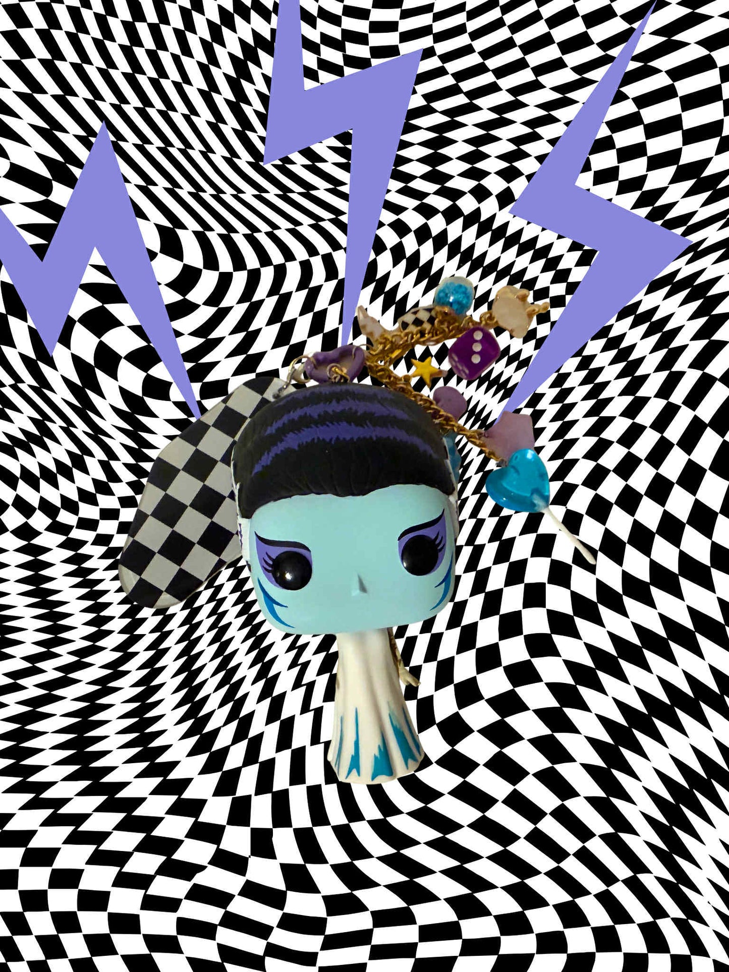 Bride of Frankenstein Figure Keychain